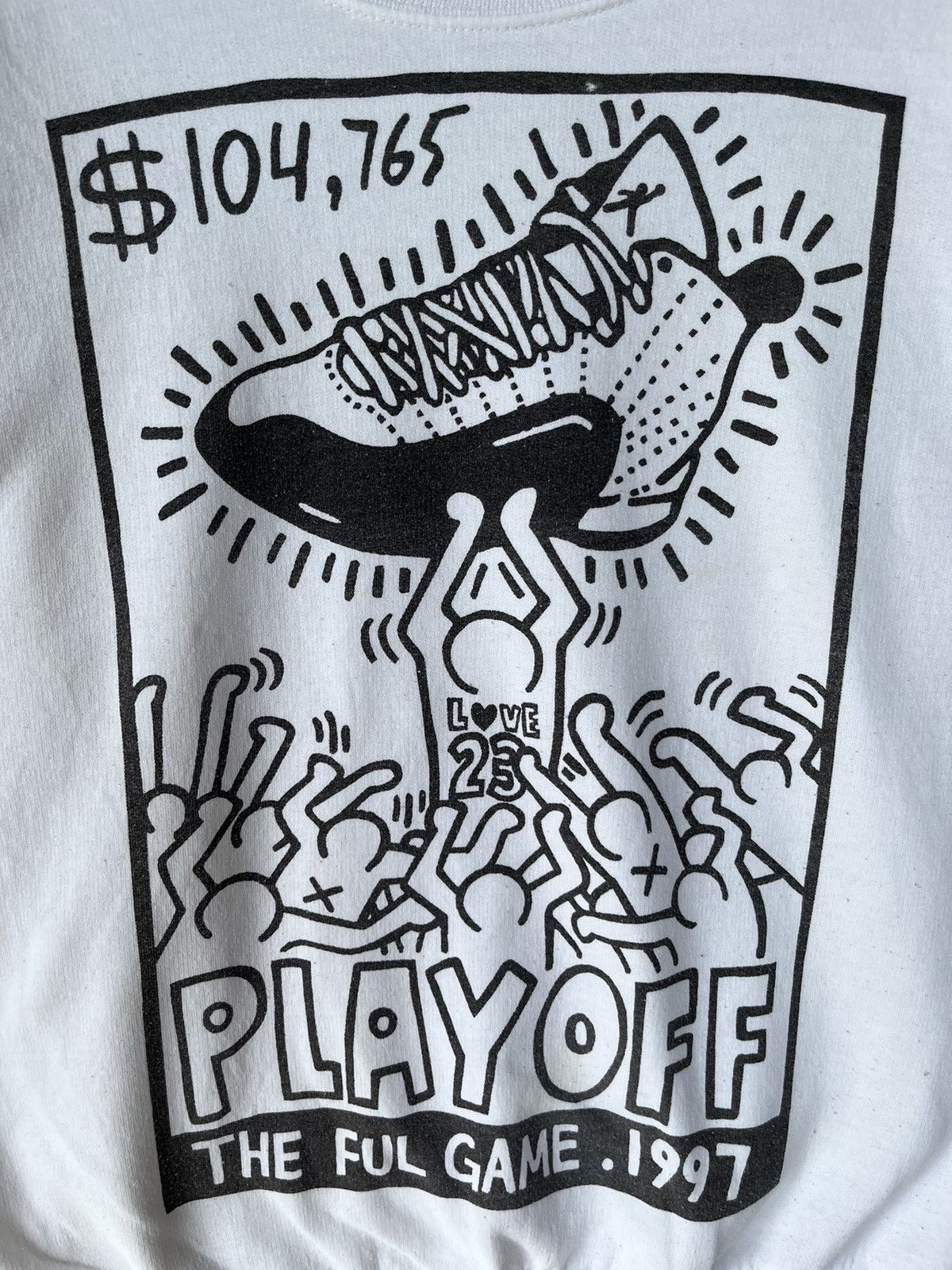 Keith Haring Vintage Pop Art Air Jordan Sweatshirt Size US L / EU 52-54 / 3 - 3 Thumbnail