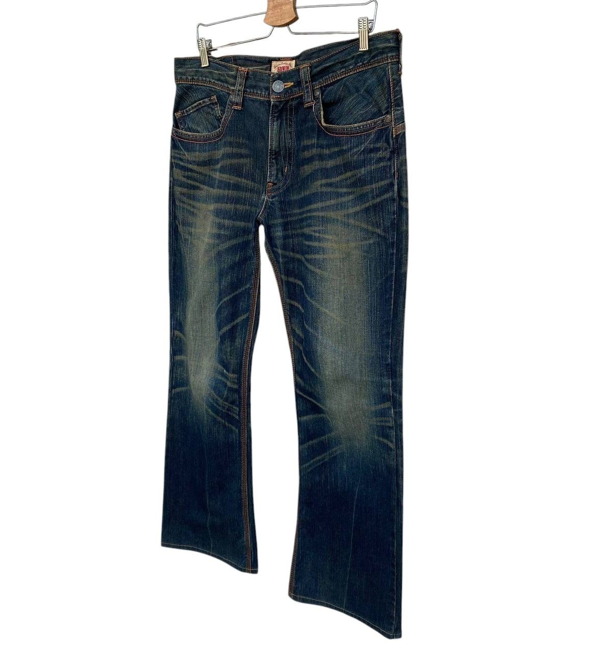 Edwin × Vintage FLARE EDWIN EXCLUSIVE MUDWASH CLAWMARK BUCKLE BACK BJ03-42 Size US 34 / EU 50 - 8 Thumbnail