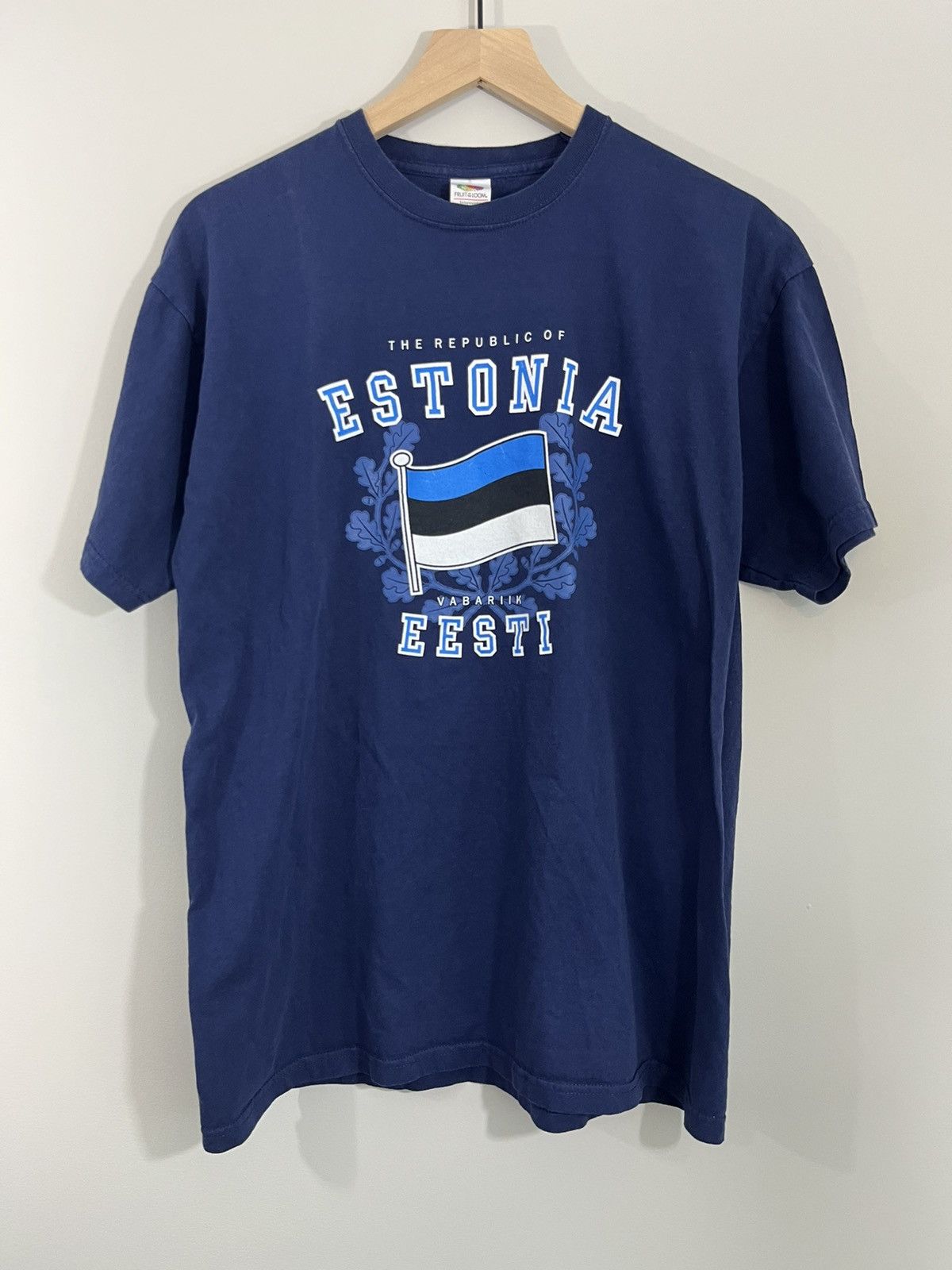 Vintage Vintage Estonia Flag Graphic Tee Size US M / EU 48-50 / 2 - 1 Thumbnail