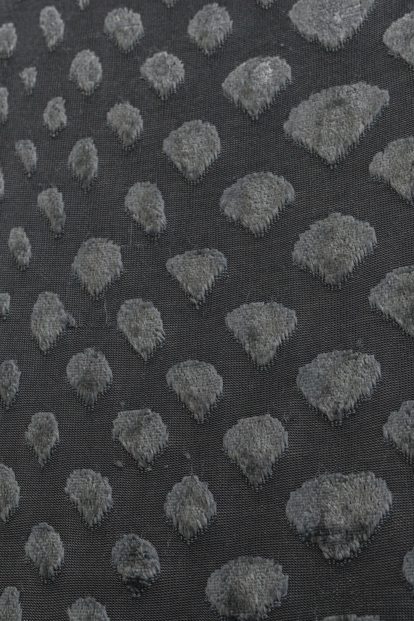 Armani Collezioni Armani Collezioni Grey Flocked Drops Dress Size L / US 10 / IT 46 - 7 Thumbnail