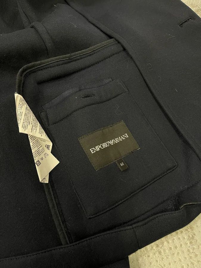 Emporio Armani AW2018 Emporio Armani Navy Wool Hooded Blazer Jacket Size US M / EU 48-50 / 2 - 9 Thumbnail