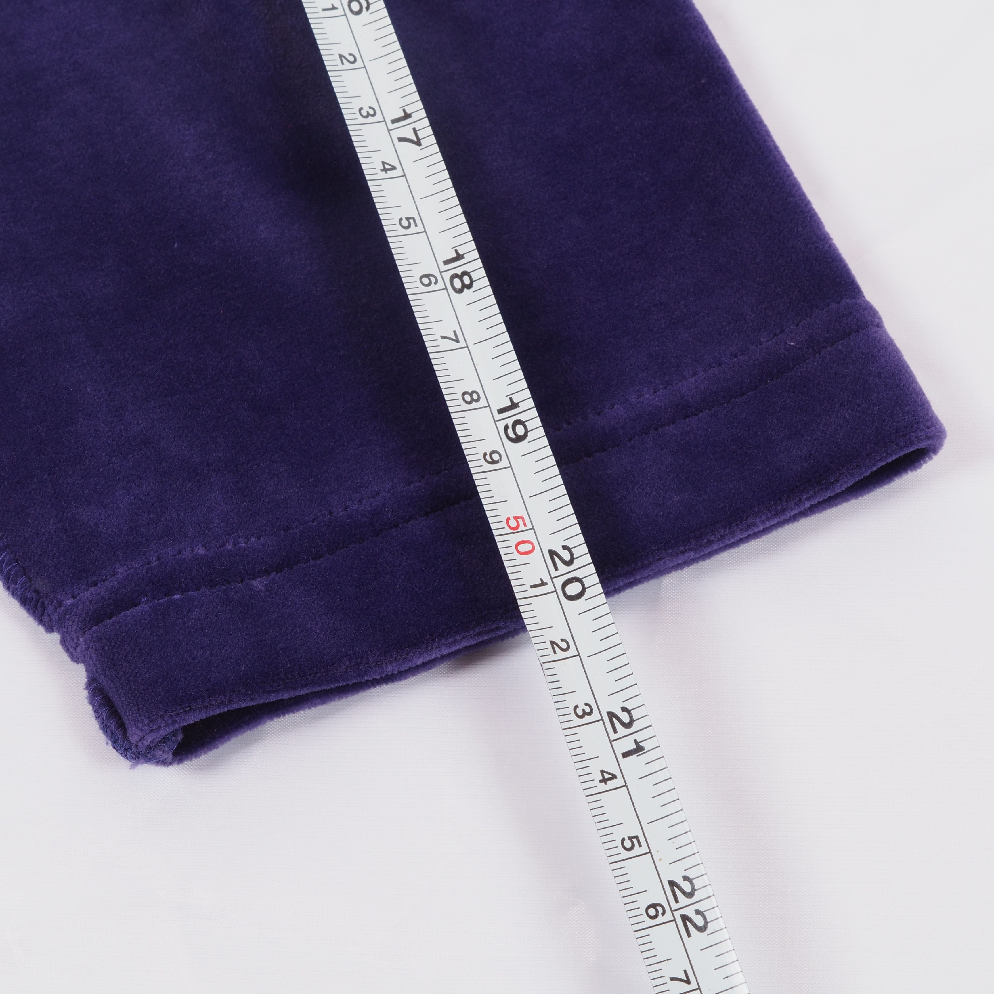 Sonia Rykiel Sonia Rykiel Vintage Women's Violet Purple Velour Logo Top Size L / US 10 / IT 46 - 8 Thumbnail