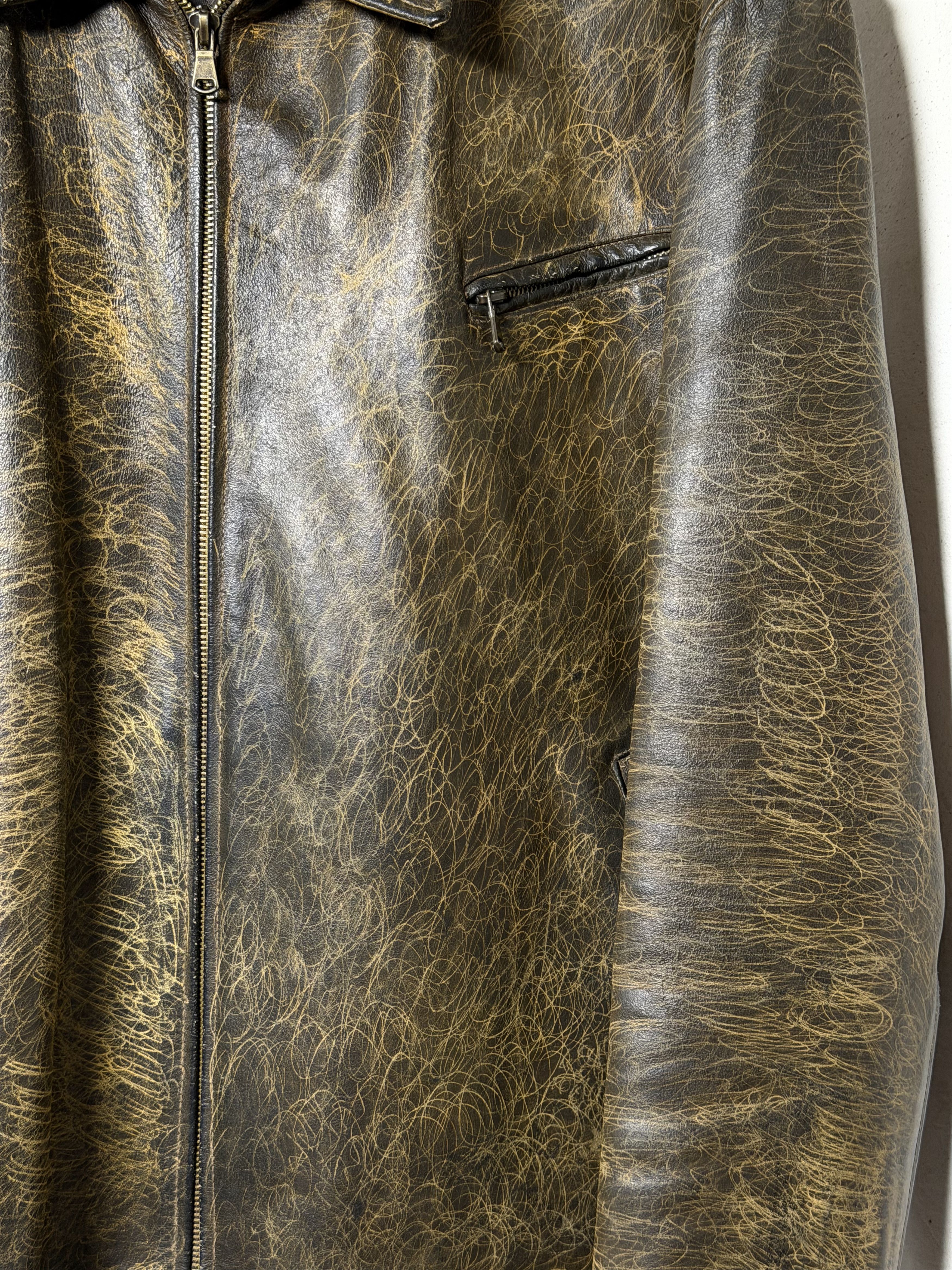 Genuine Leather Boxy Italian Genuine Leather Padded Jacket Size US XL / EU 56 / 4 - 2 Thumbnail