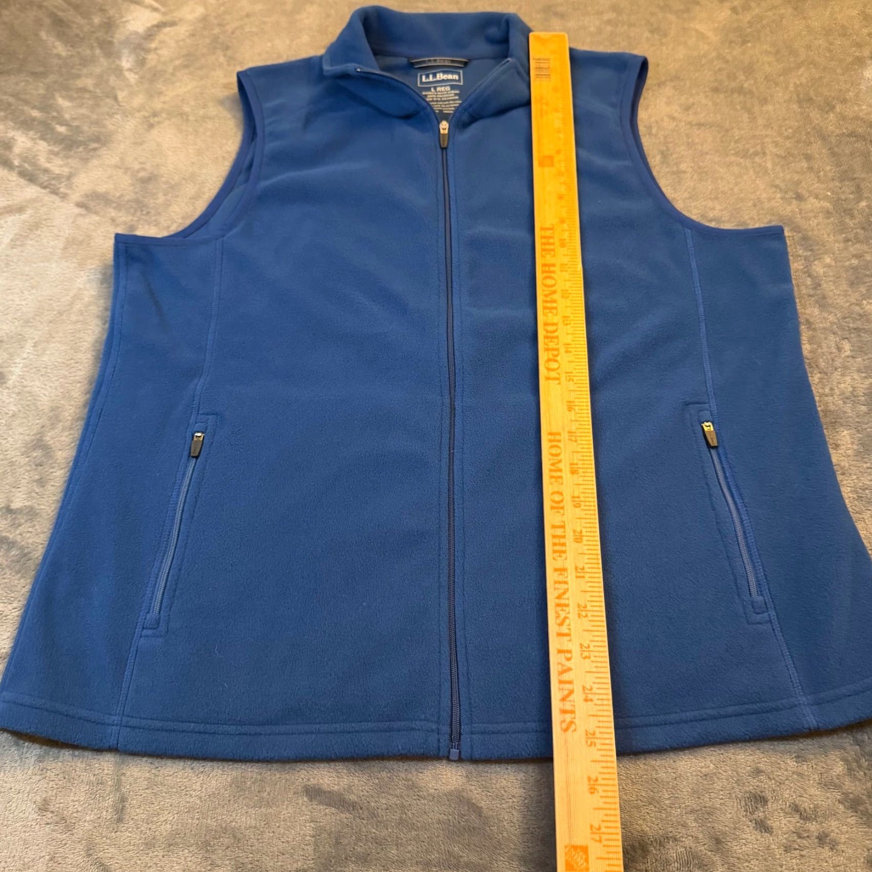 Vintage VINTAGE LL Bean Blue Fleece Vest Full Zip Mock Neck 278161 Outdoor Womens Large Regular Size L / US 10 / IT 46 - 7 Thumbnail