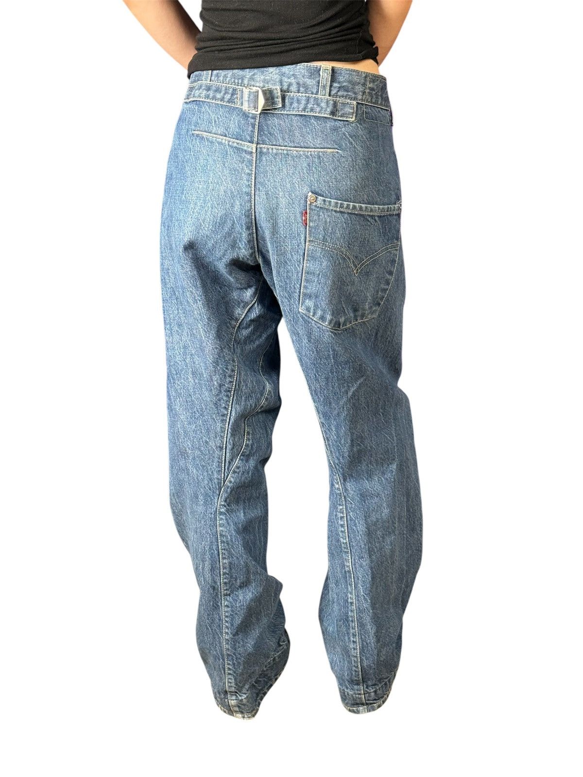Levi's Levis Engineered Jeans Twisted Leg One Pocket Chinch Vintage Size US 32 / EU 48 - 2 Thumbnail
