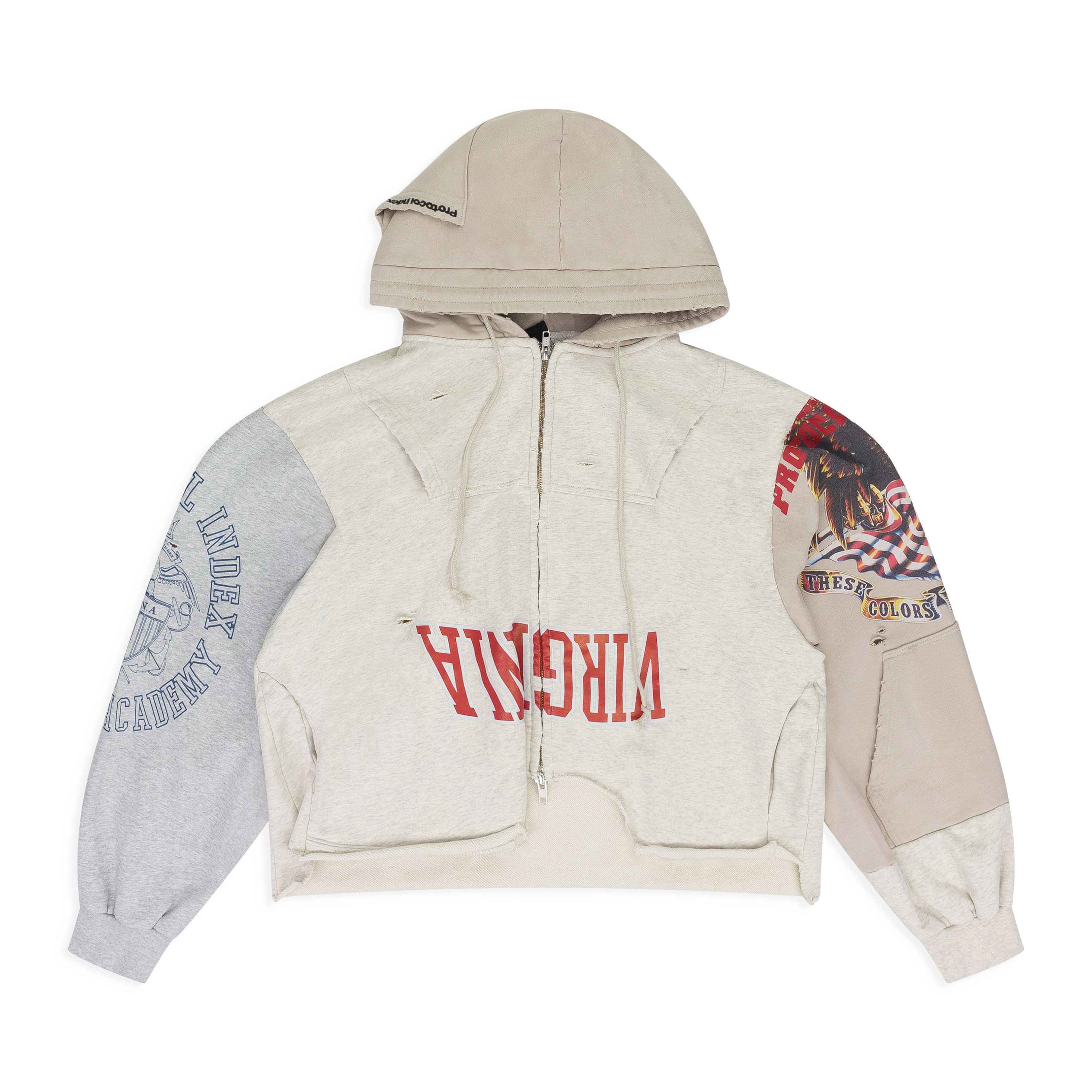 Protocol Index Protocol Index Stripe Polo Hoodie | Grailed