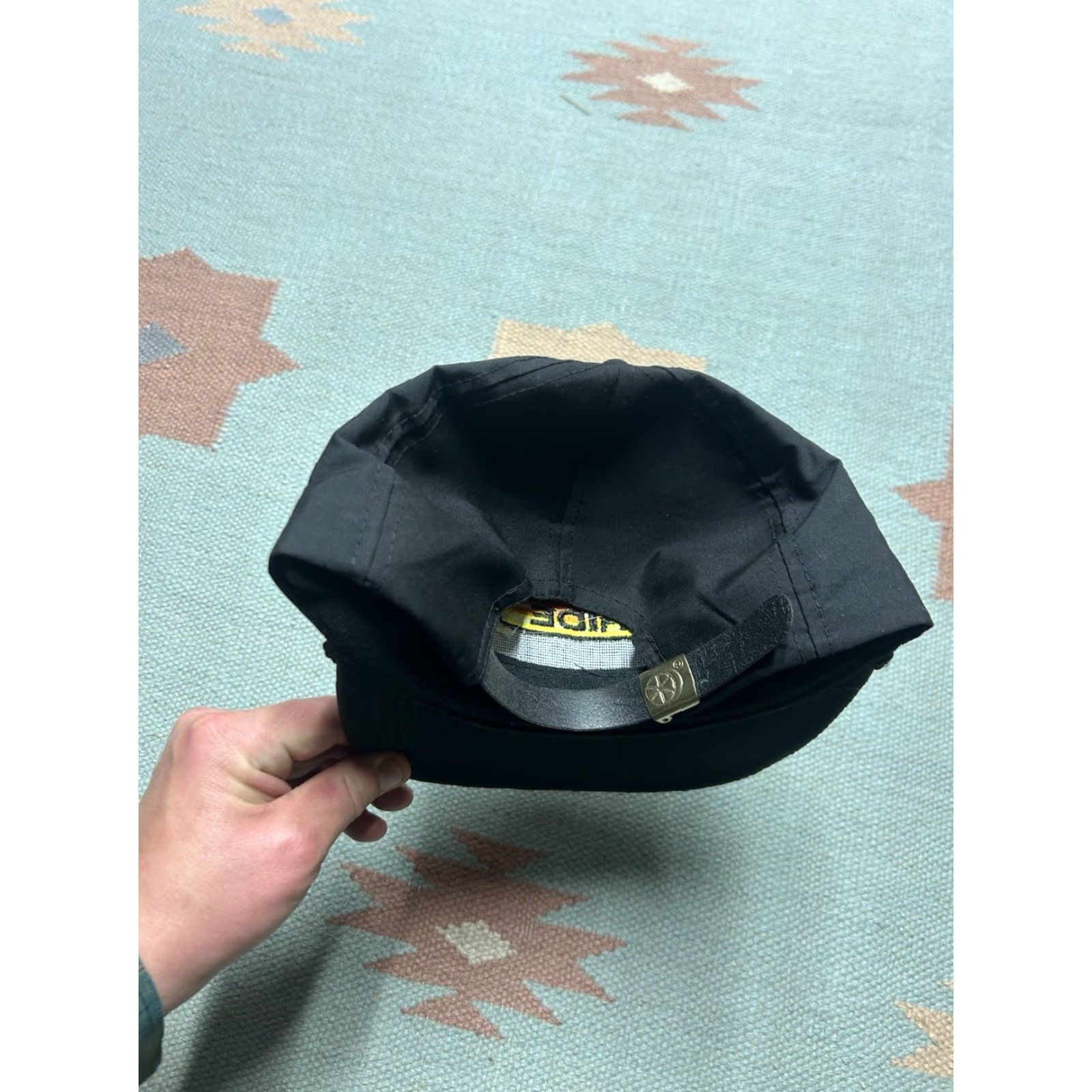 GAS VINTAGE Pacific Strapback Hat Cap Black Embroidered Adjustable Men Gas Fuel Pride Pacific Brand Strapback Hat Size ONE SIZE - 4 Thumbnail