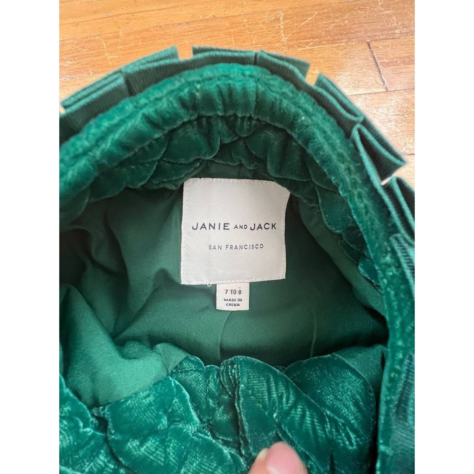 Jackman Janie and Lack Girl Velvet Quilted Size 7/8 A000901 Size 26 - 11 Thumbnail