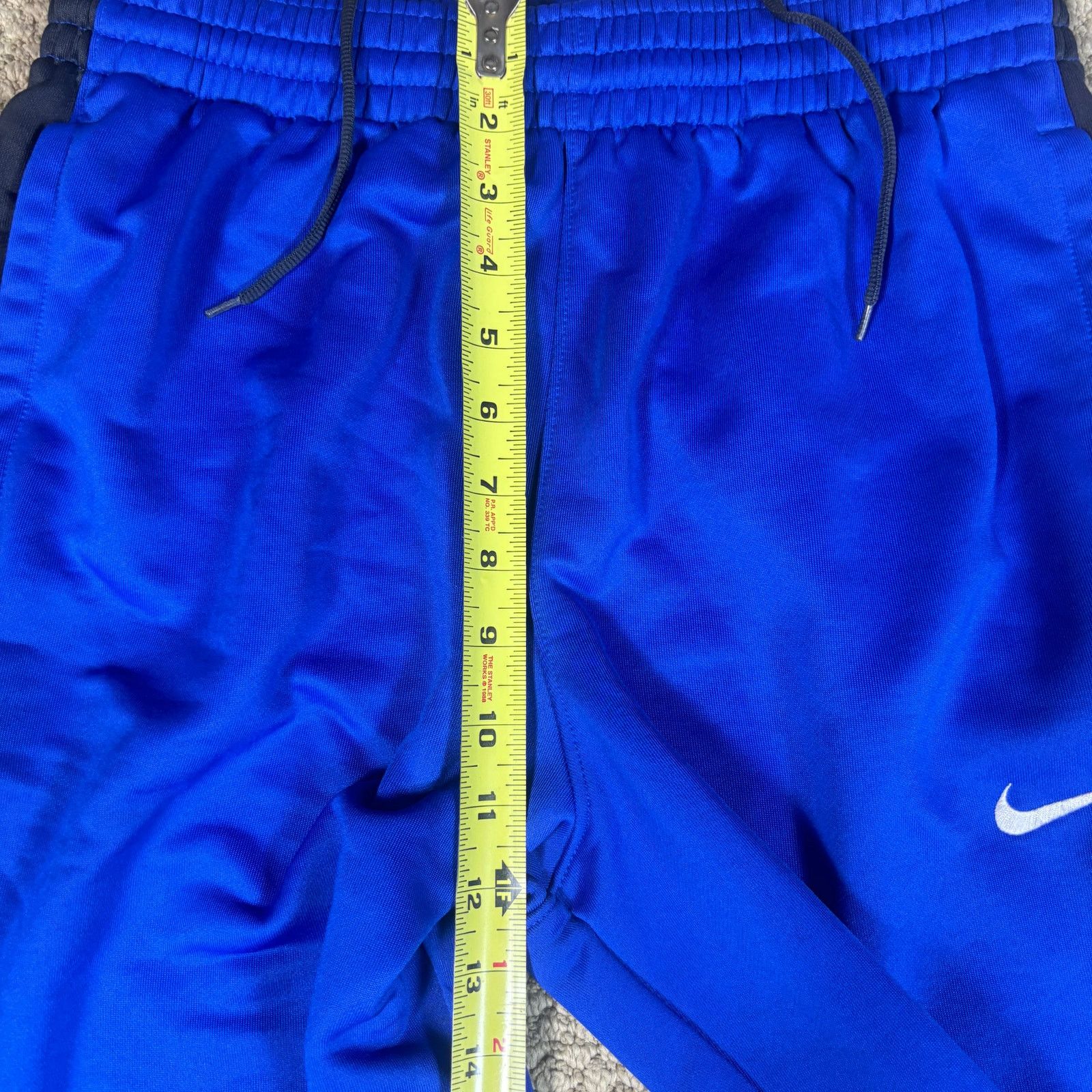 Nike y2k 2000s style Nike baggy wide leg blue sweatpants 28x30 M Size US 28 / EU 44 - 9 Thumbnail