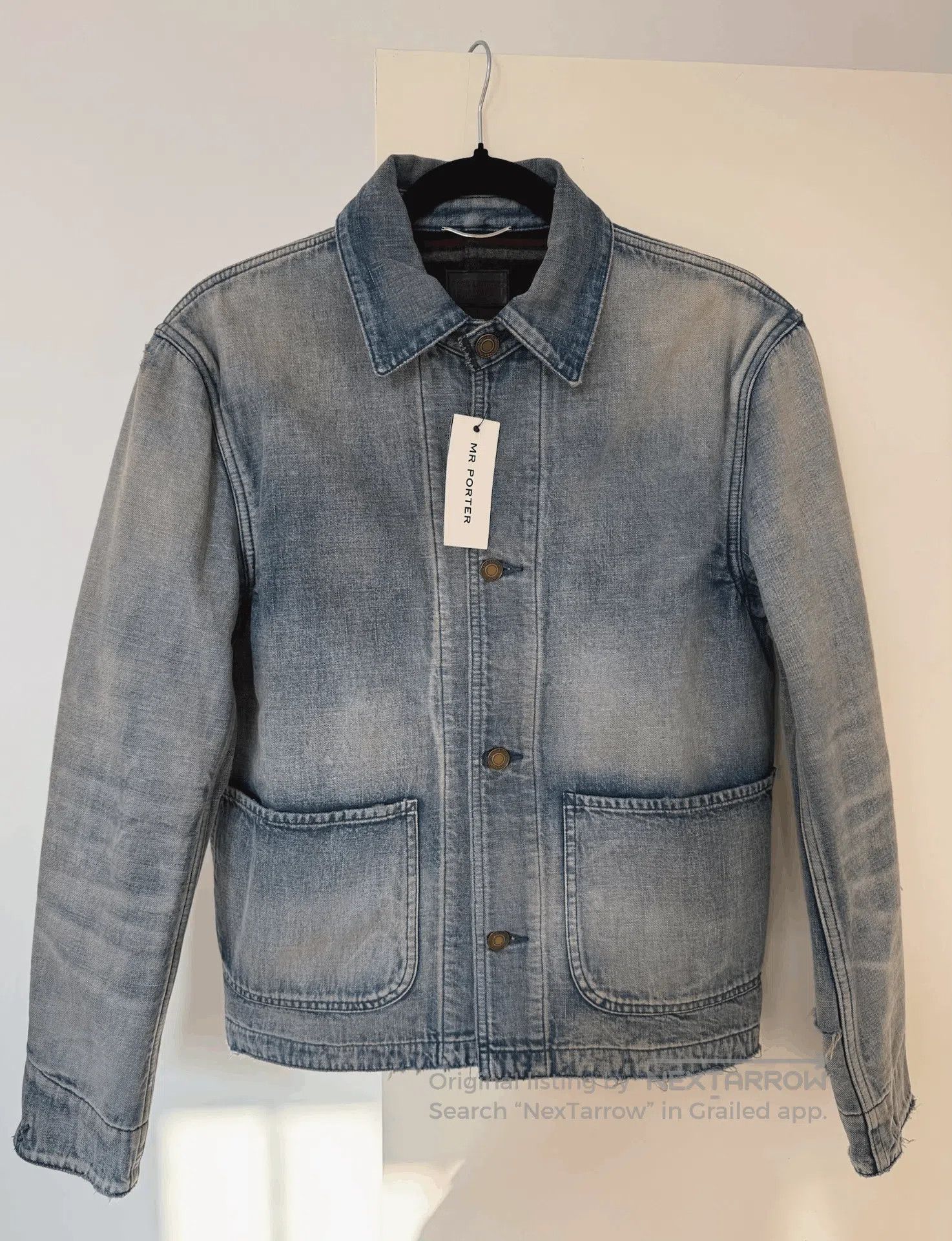 Saint Laurent Paris Saint Laurent 2020 Men's Distressed Denim Puffer. Size US XS / EU 42 / 0 - 2 Thumbnail