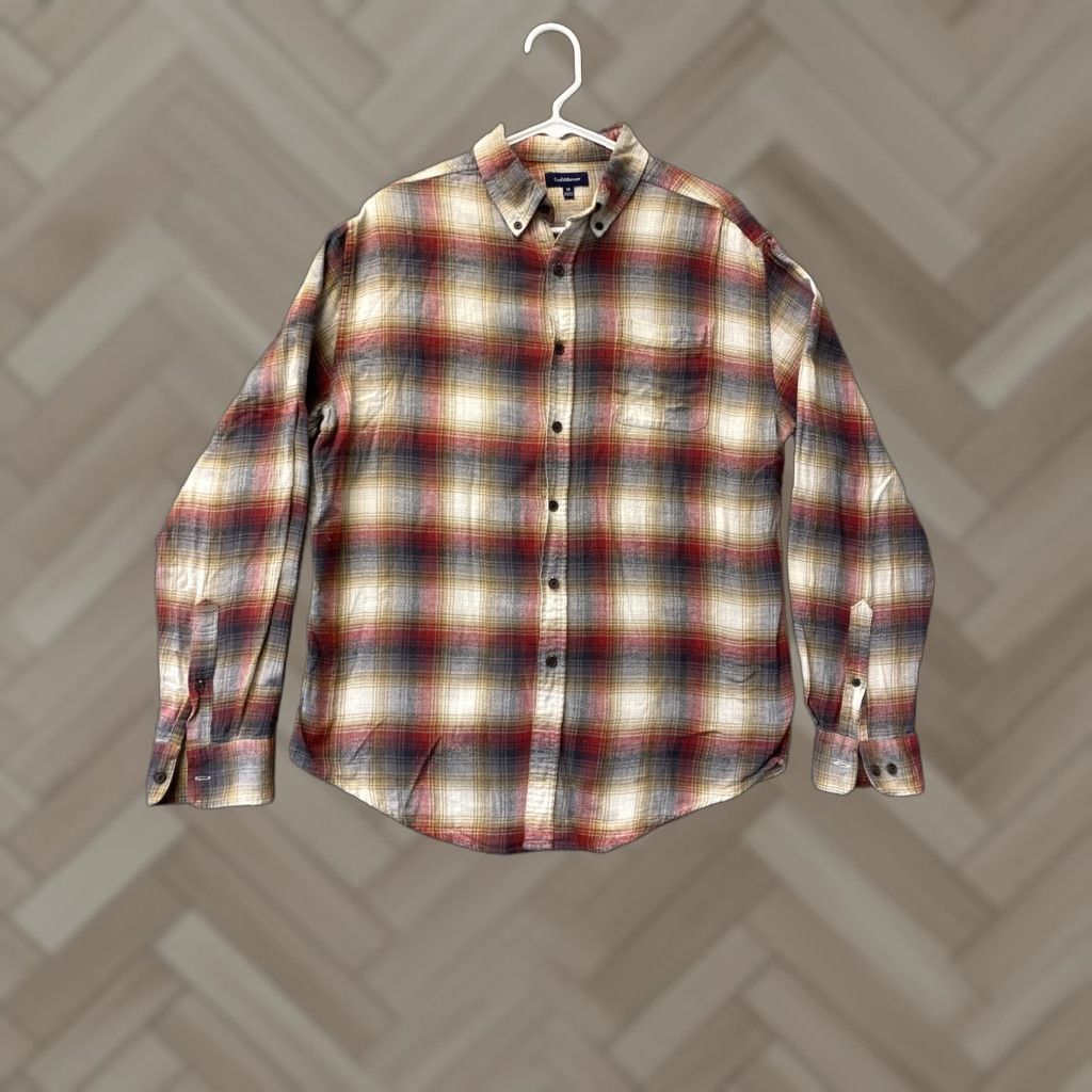 Croft & Barrow Croft & Barrow Flannel Shirt Button-Up Men's Medium Multicolor Plaid Long Sleeve Classic Size US M / EU 48-50 / 2 - 1 Thumbnail