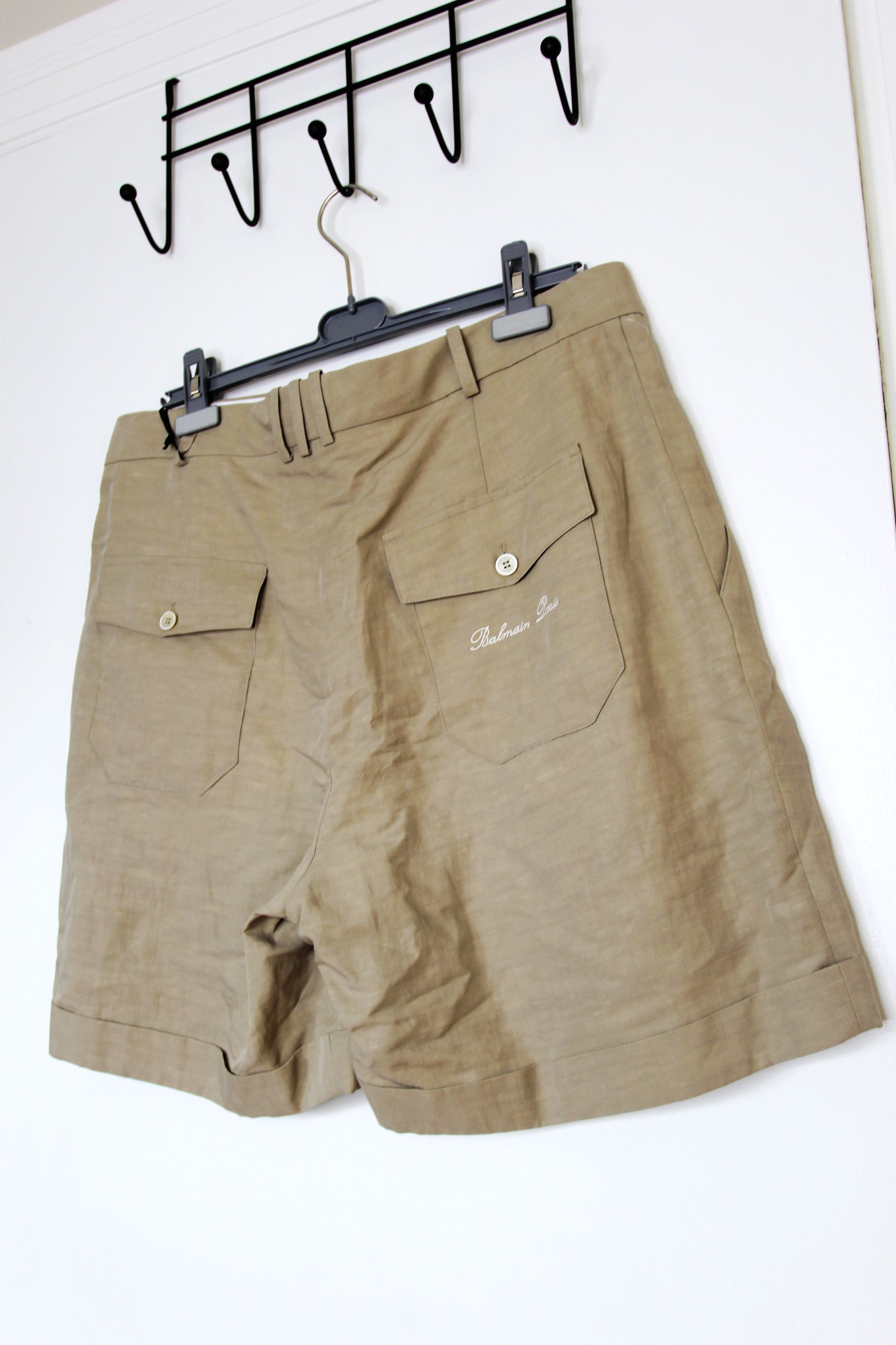 Balmain BNWT SS24 BALMAIN ECRU HEMP BERMUDA SHORTS 52 Size US 36 / EU 52 - 7 Thumbnail