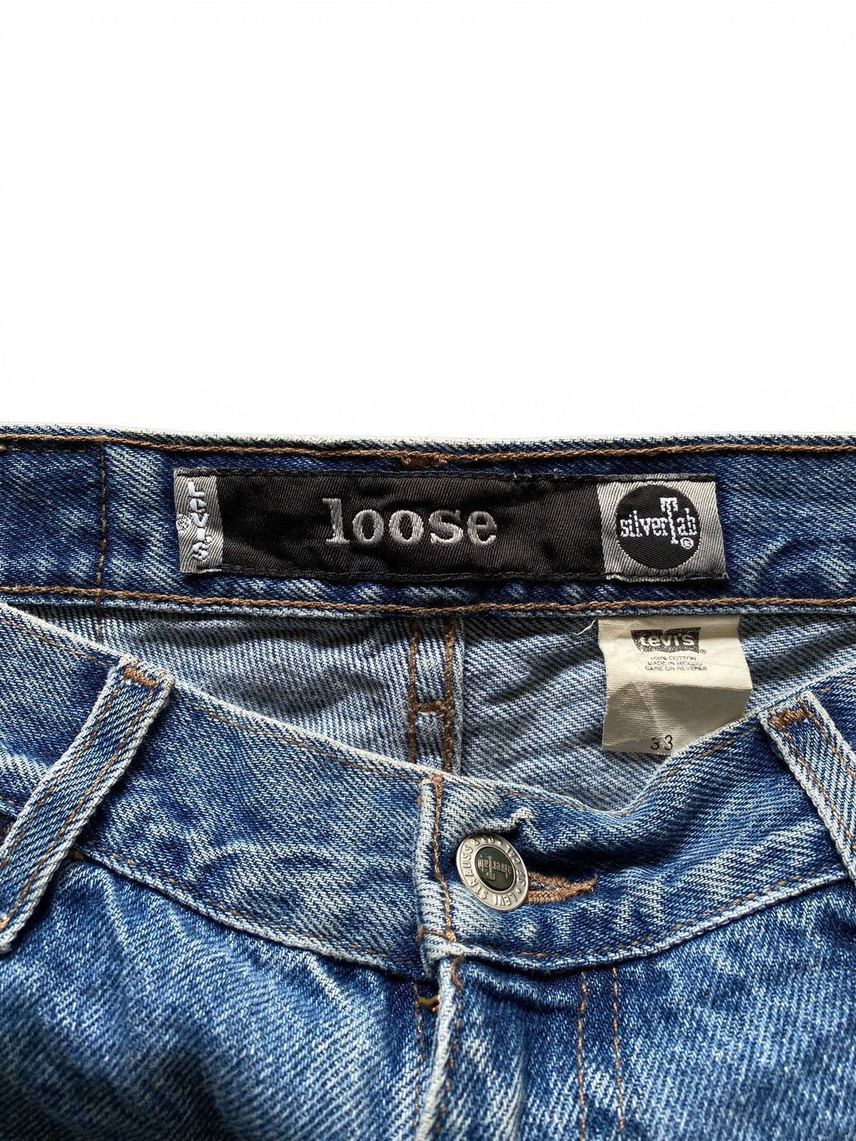 Levi's Vintage 1990’s Levis Silvertab Loose Jorts Blue Pants Size US 33 - 4 Thumbnail