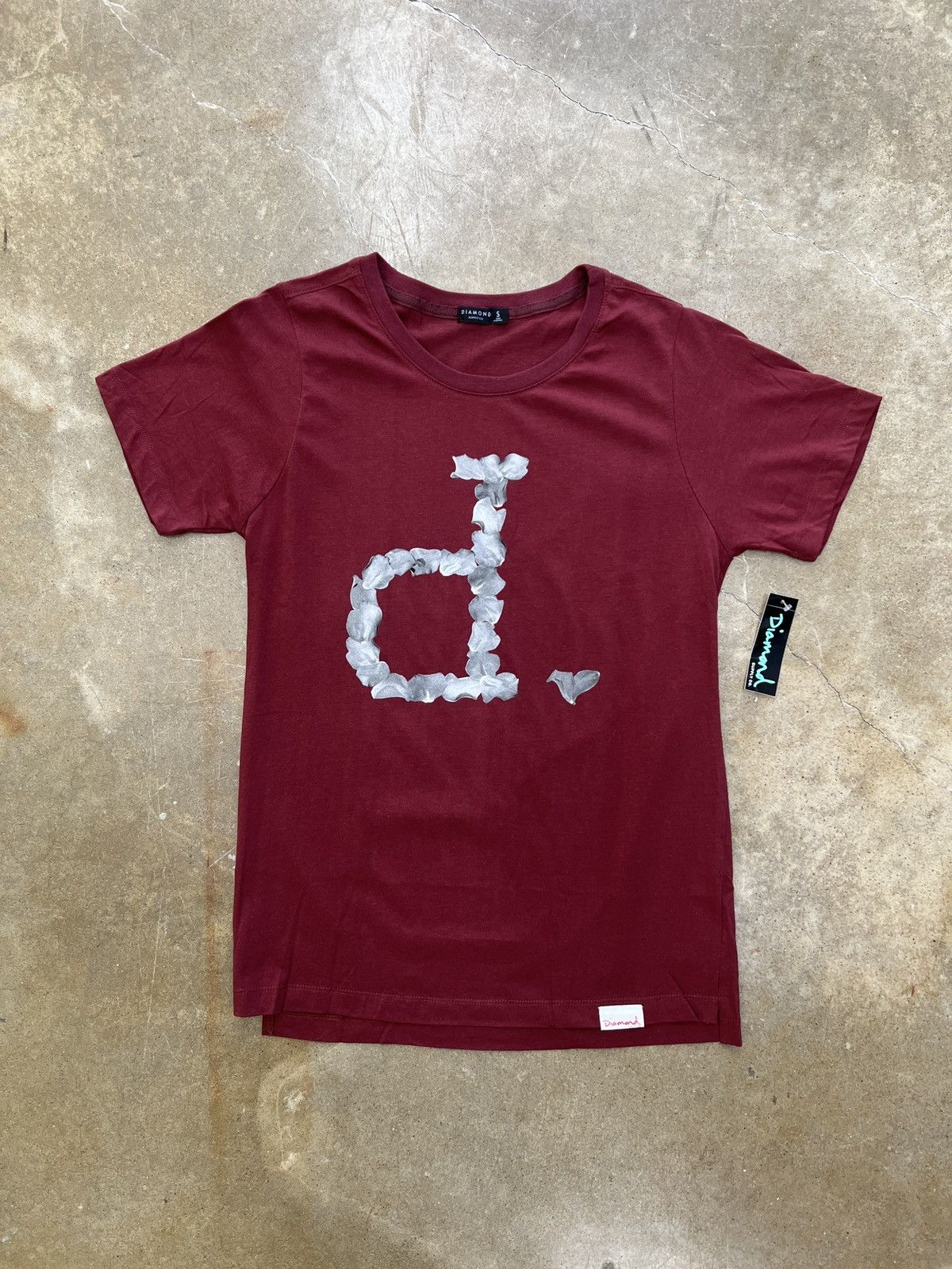 Diamond Supply Co. Diamond Supply Petal BF Tee Burgundy Medium Size M / US 6-8 / IT 42-44 - 2 Thumbnail