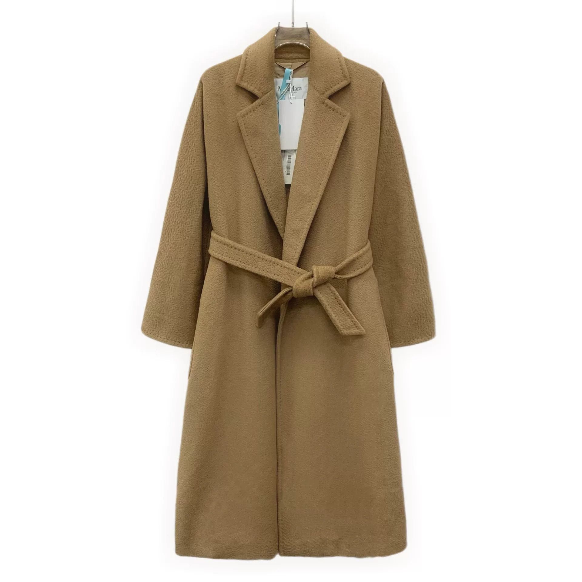 maxmara camel wool belted coat XXS