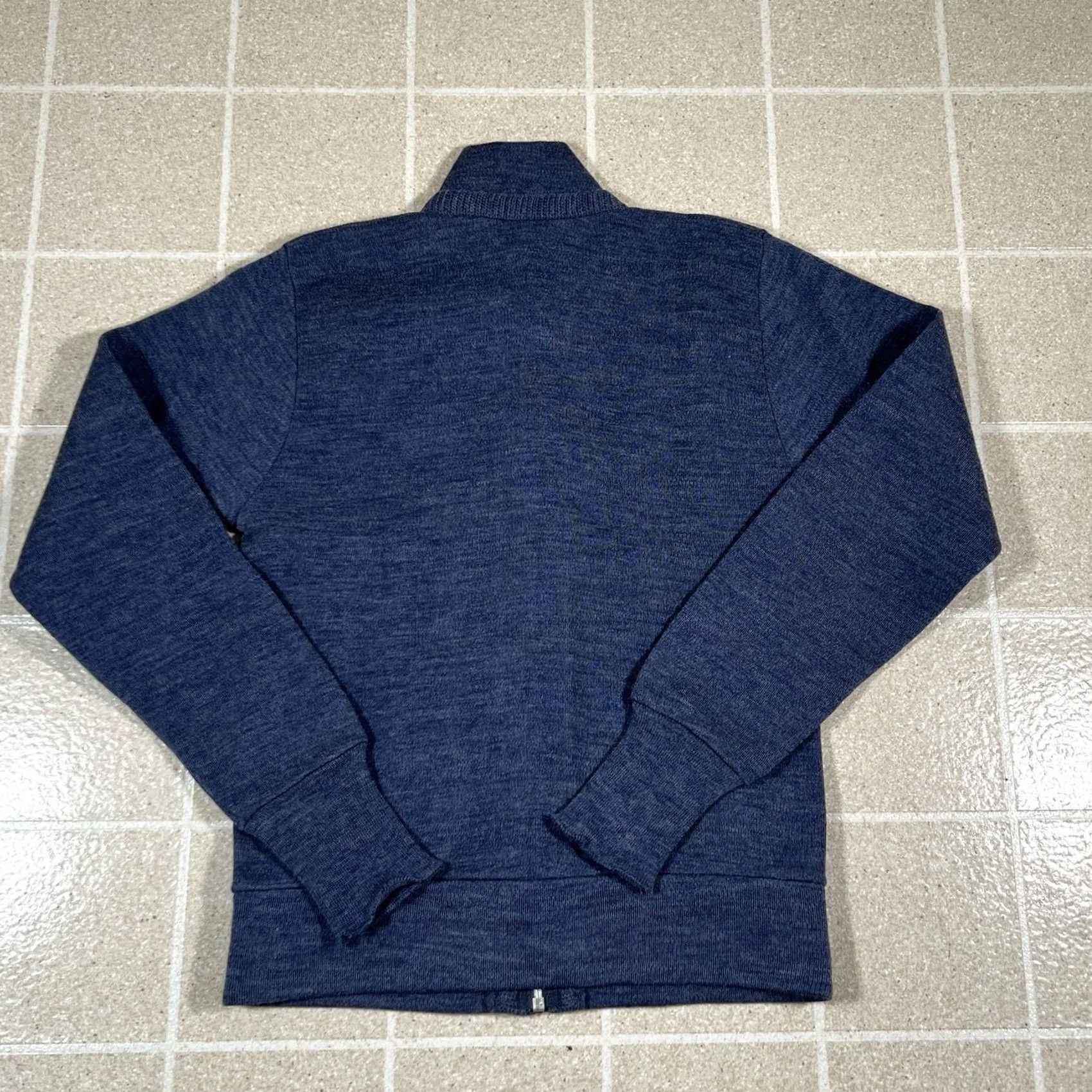 Union LA VINTAGE Union Cardigan Sweater Wool Full Zip USA Blue 42/M Mens Size Medium 18x24 Size US L / EU 52-54 / 3 - 3 Thumbnail