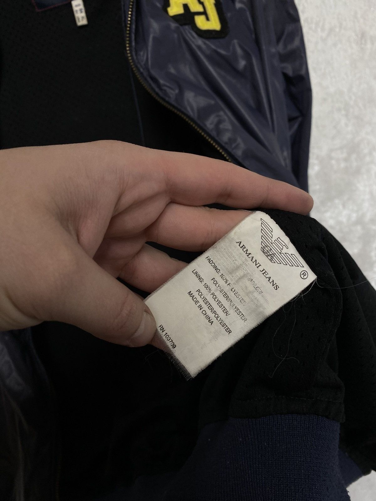 Armani Armani Jeans full zip nylon jacket vintage Size US XL / EU 56 / 4 - 7 Thumbnail