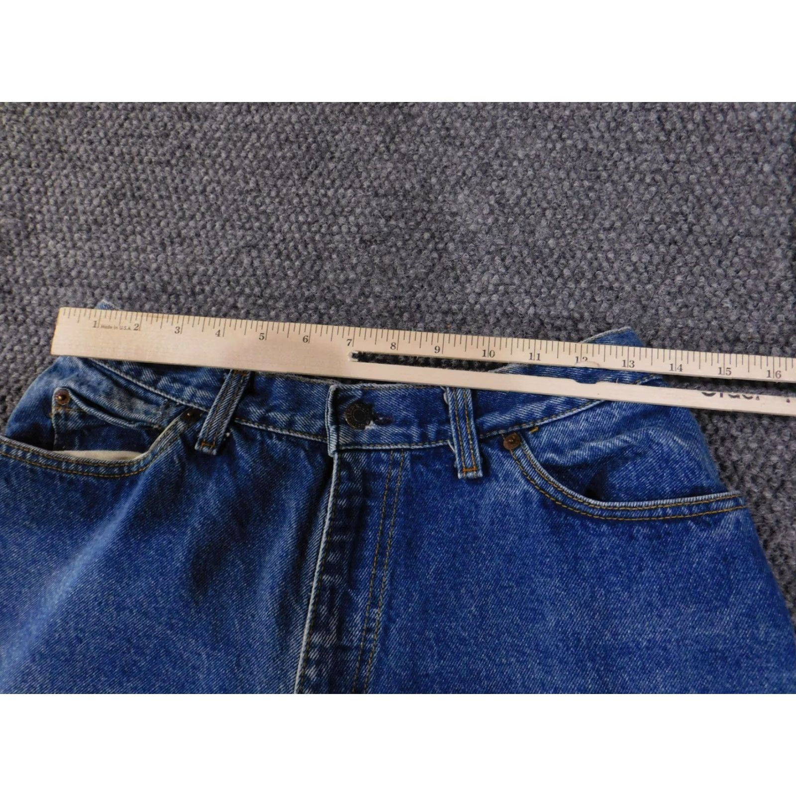 Levi's VINTAGE Levi's Jeans Womens 14 Blue High Rise Tapered Made in USA 16505-0214 90s Size 36" / US 14 / IT 50 - 3 Thumbnail