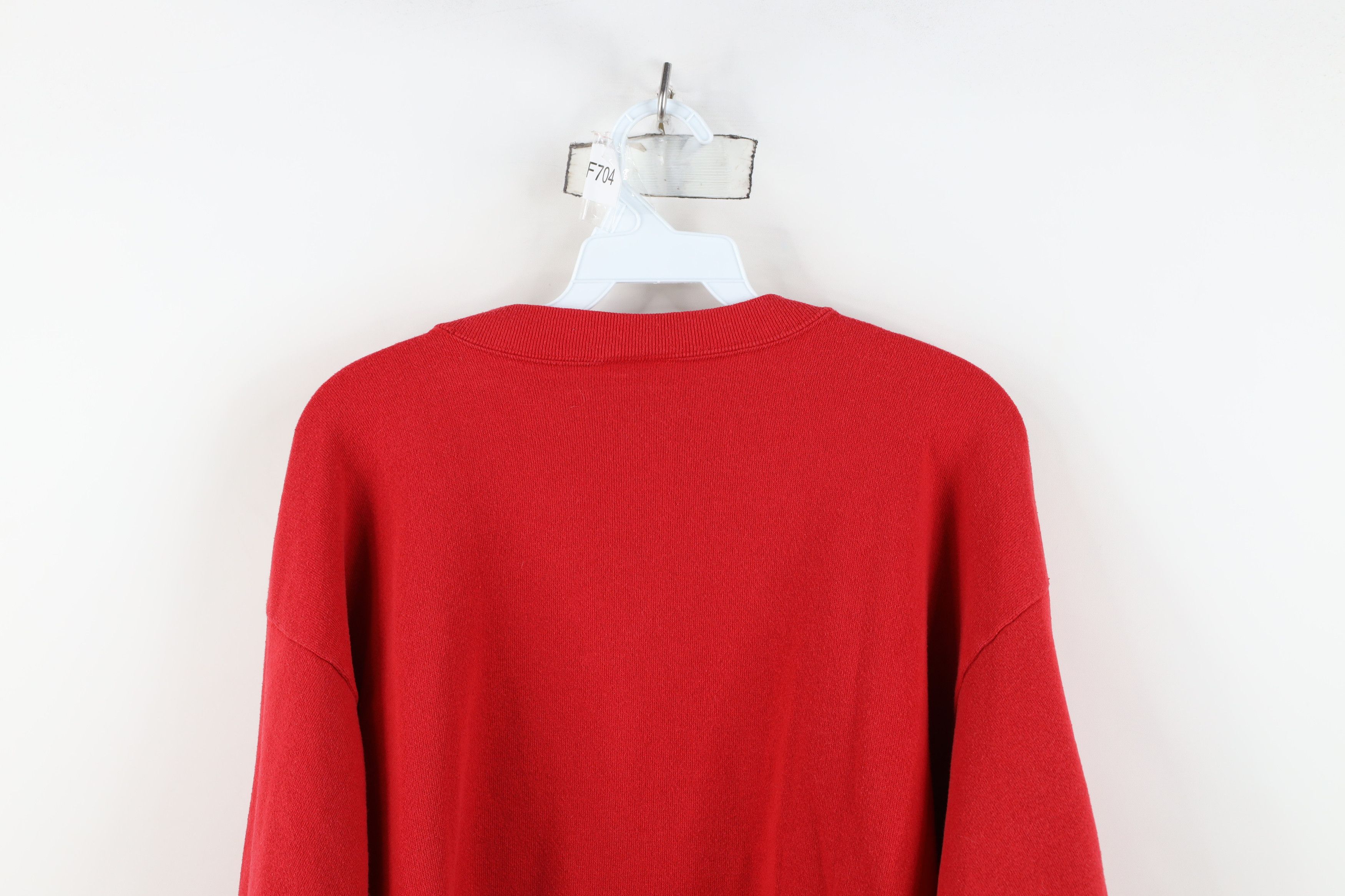 Vintage Vintage 90s Believe In Santa Claus Christmas Sweatshirt USA Size XL / US 12-14 / IT 48-50 - 12 Thumbnail