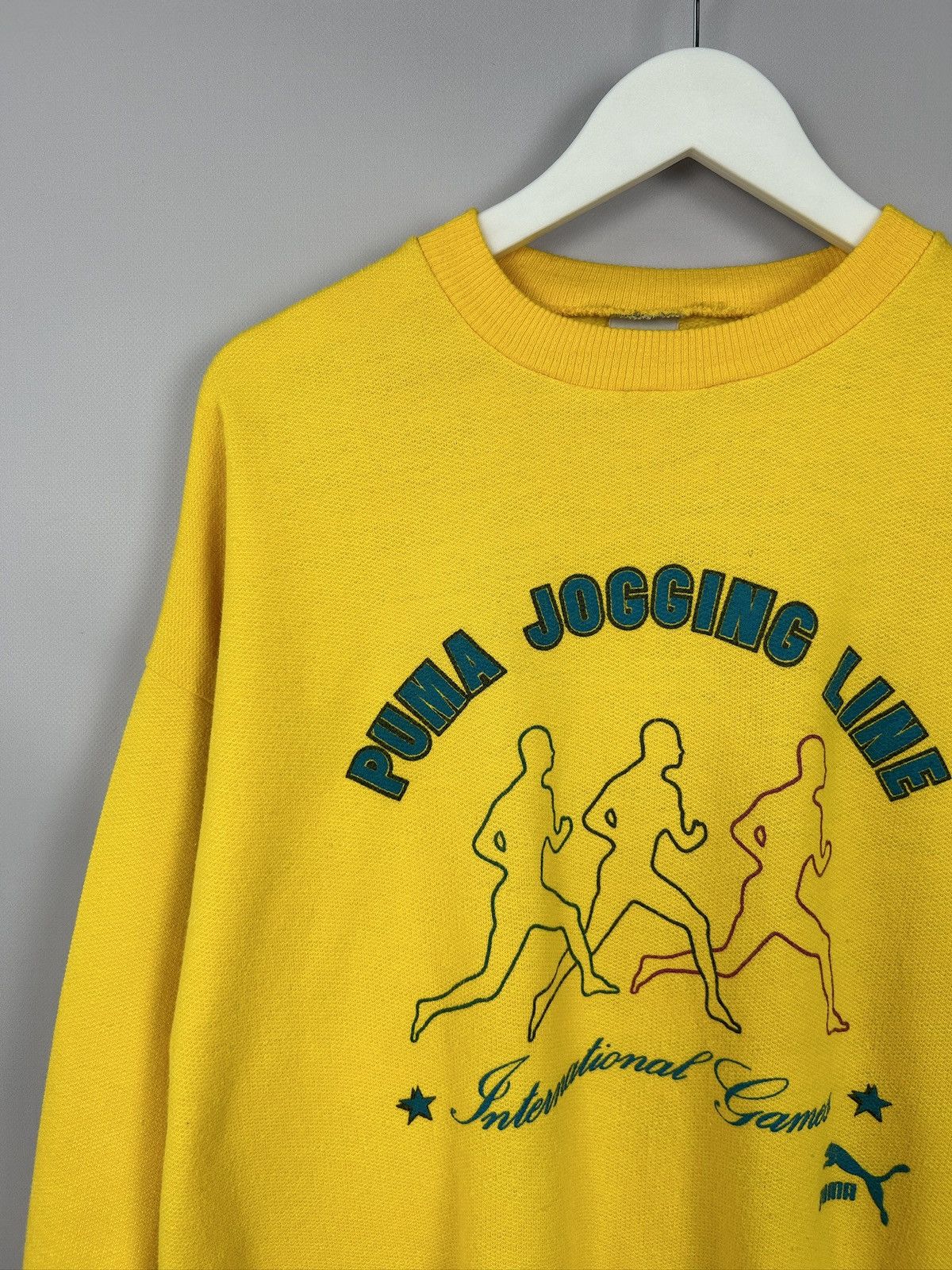 Puma × Vintage Vintage PUMA Jogging Life International Games Sweatshirt XL Size US XL / EU 56 / 4 - 4 Thumbnail