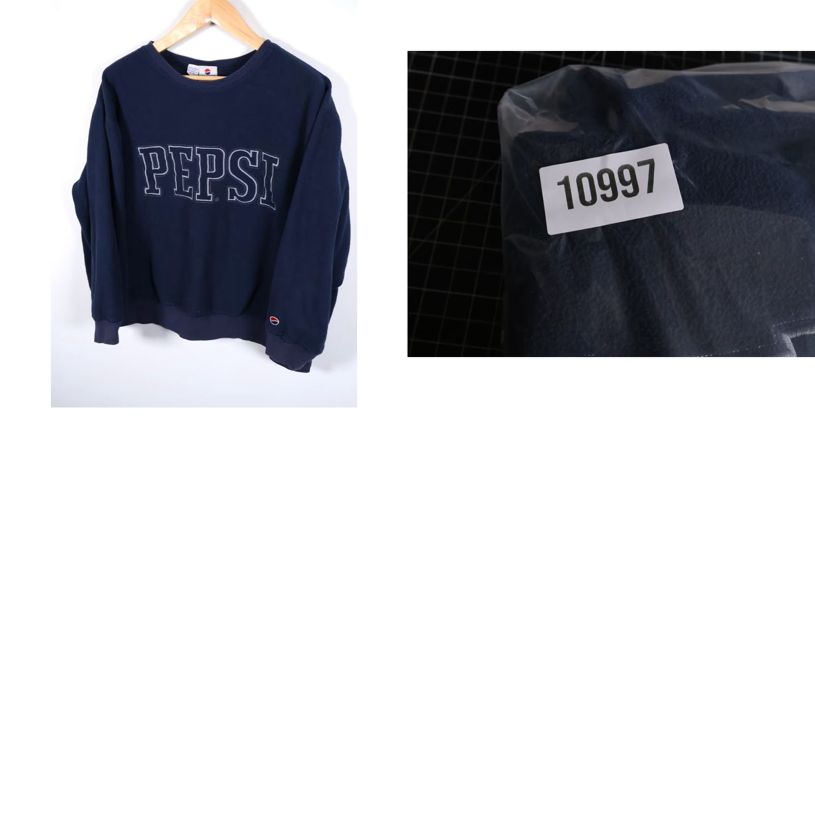 Spell VINTAGE Pepsi Embroidered Sweatshirt XL Adult Blue 90s Retro Graphic Print Crewneck Mens Size US XL / EU 56 / 4 - 9 Thumbnail