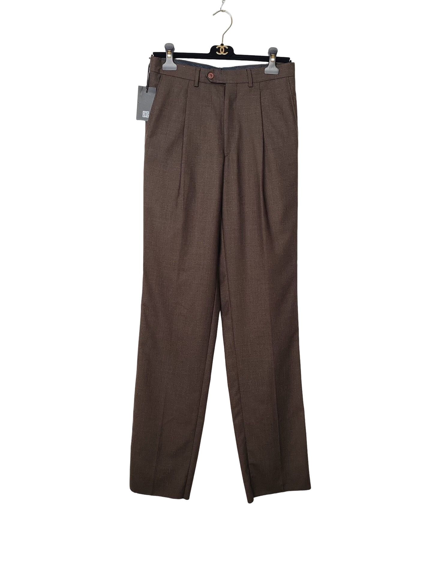 Givenchy Givenchy Brown Wool Formal Trousers Size 28 Size 34R - 1 Thumbnail