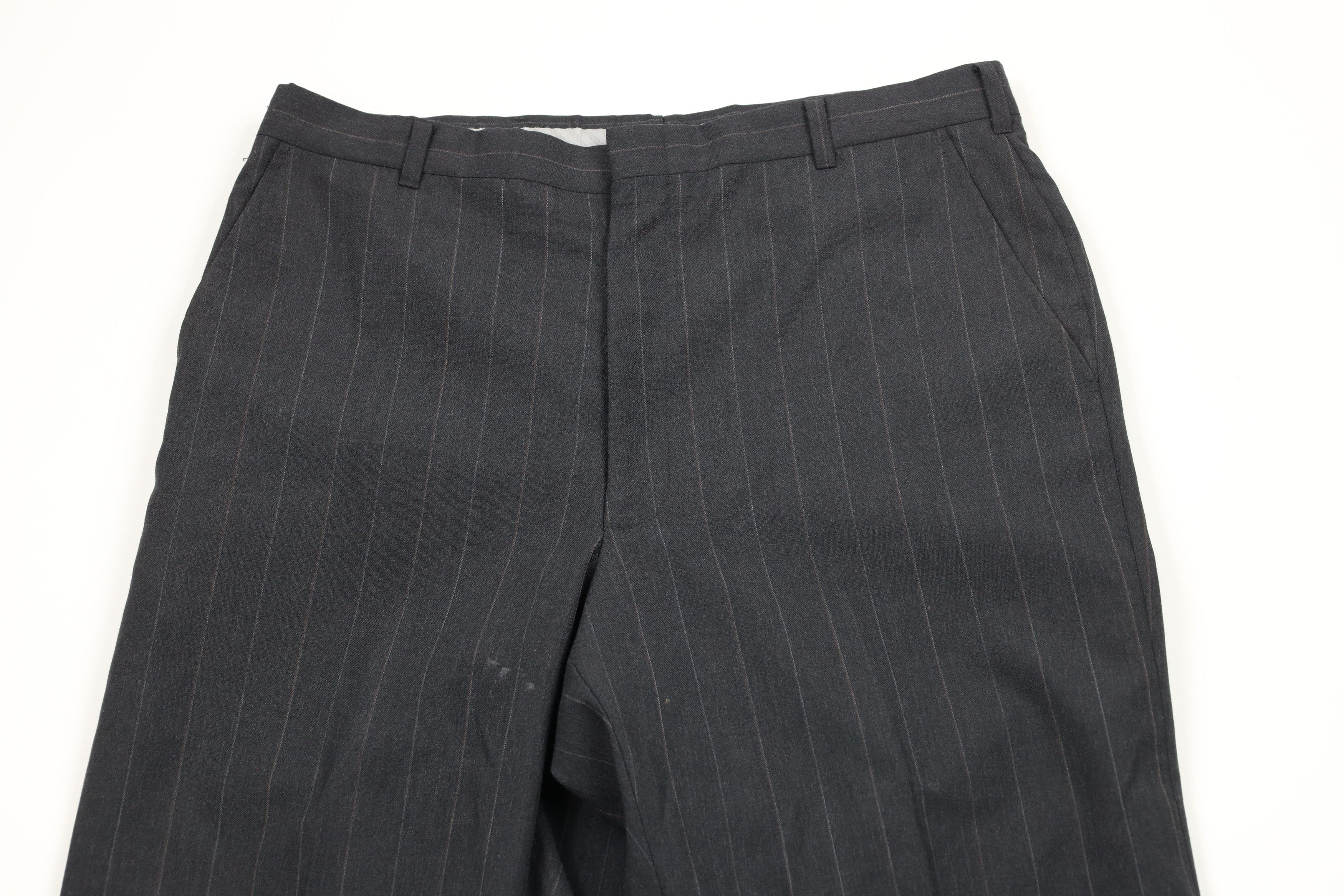 Vintage Vintage 70s Streetwear Pinstriped Wide Leg Chino Pants USA Size US 34 / EU 50 - 2 Thumbnail