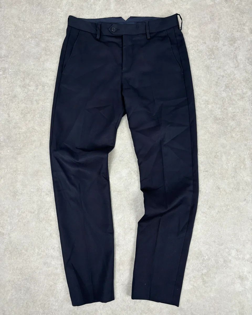 Acne Studios AW2015 Acne Studios Navy Slim Wool Drifter Trousers Size US 30 / EU 46 - 1 Thumbnail