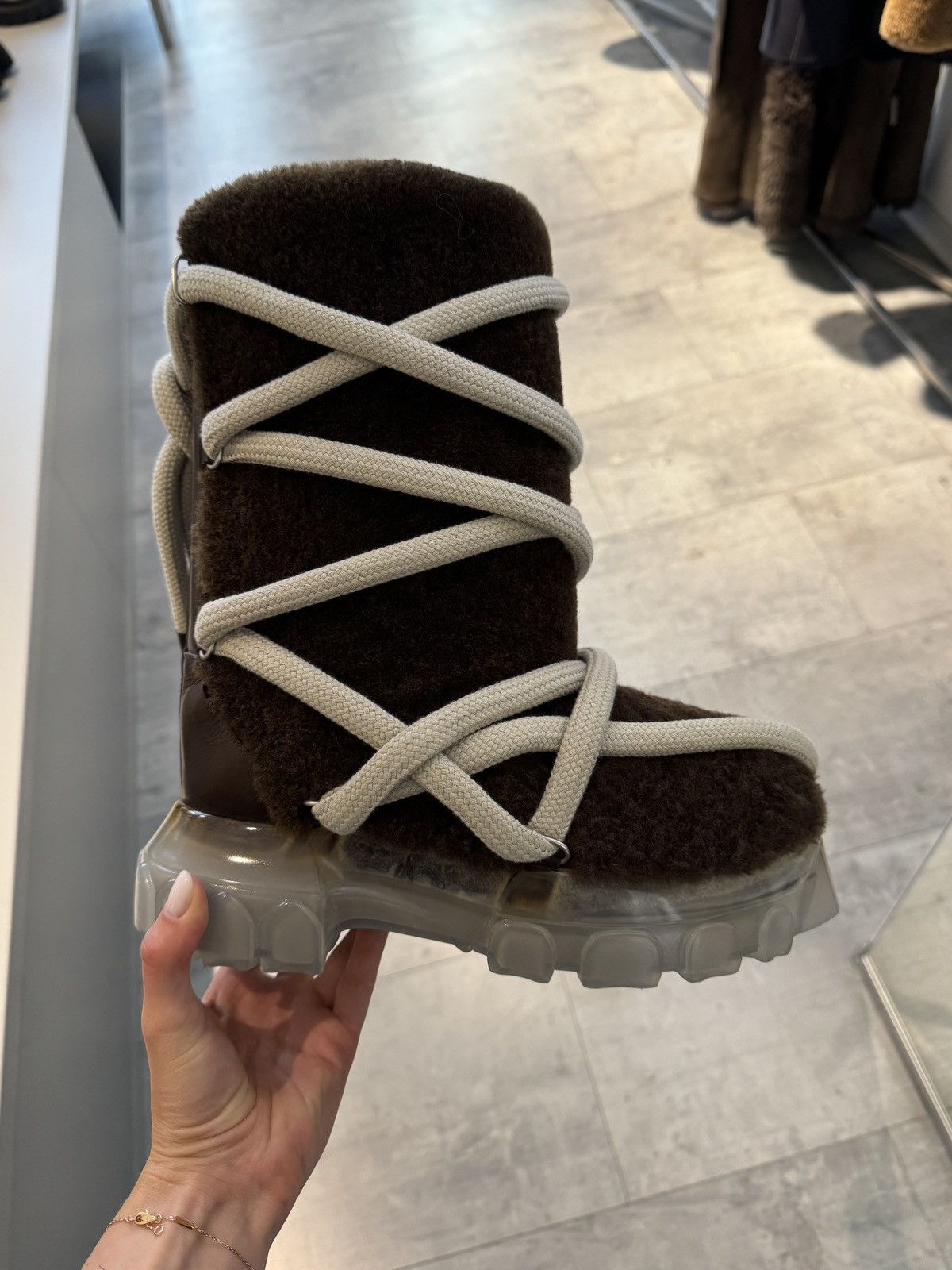 Rick Owens Last Size Rick Owens Lunar Tractor Boots | Grailed