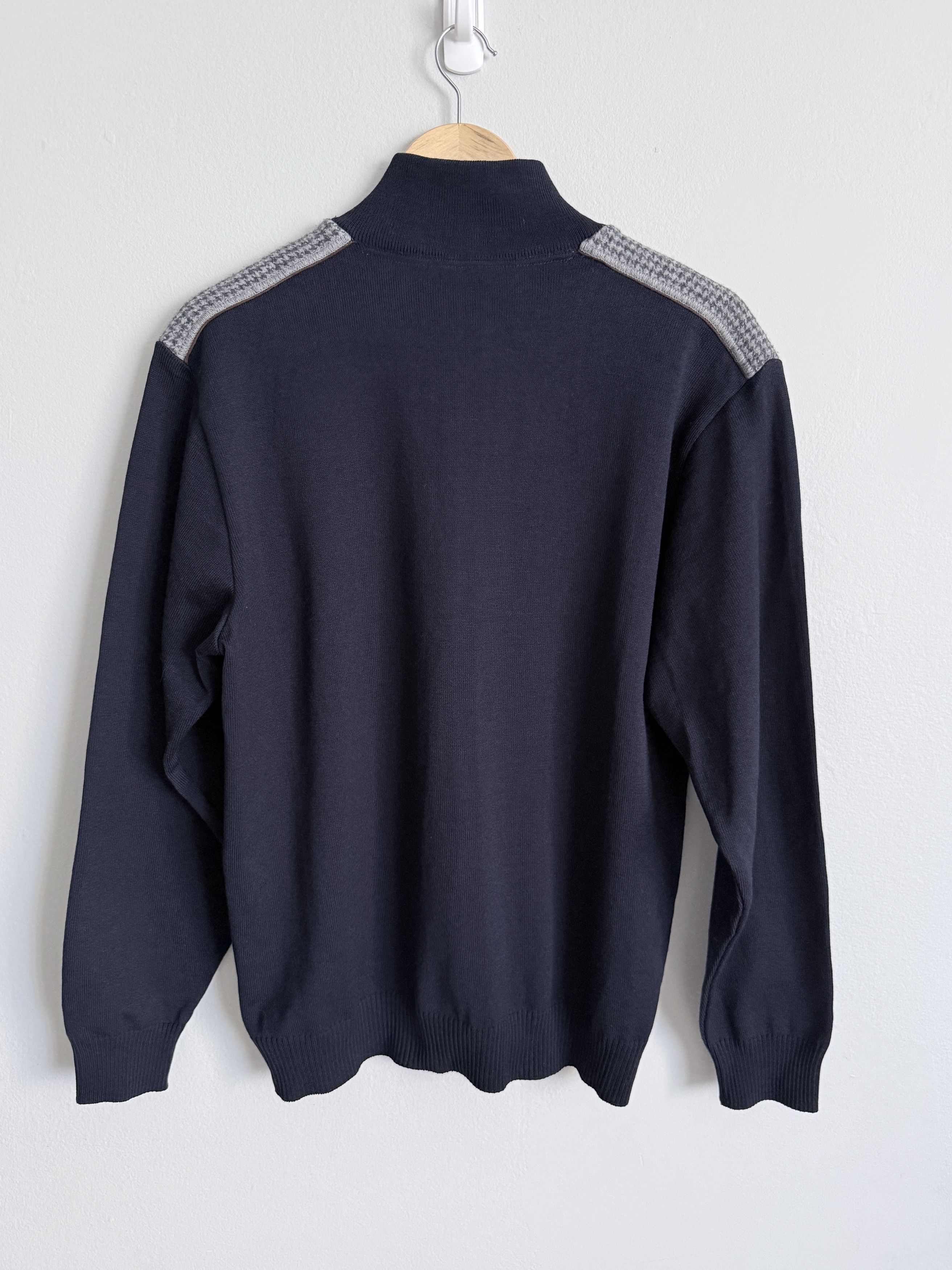 Paul & Shark PAUL & SHARK PULLOVER HALF ZIP WOOL SWEATER L Size US L / EU 52-54 / 3 - 3 Thumbnail