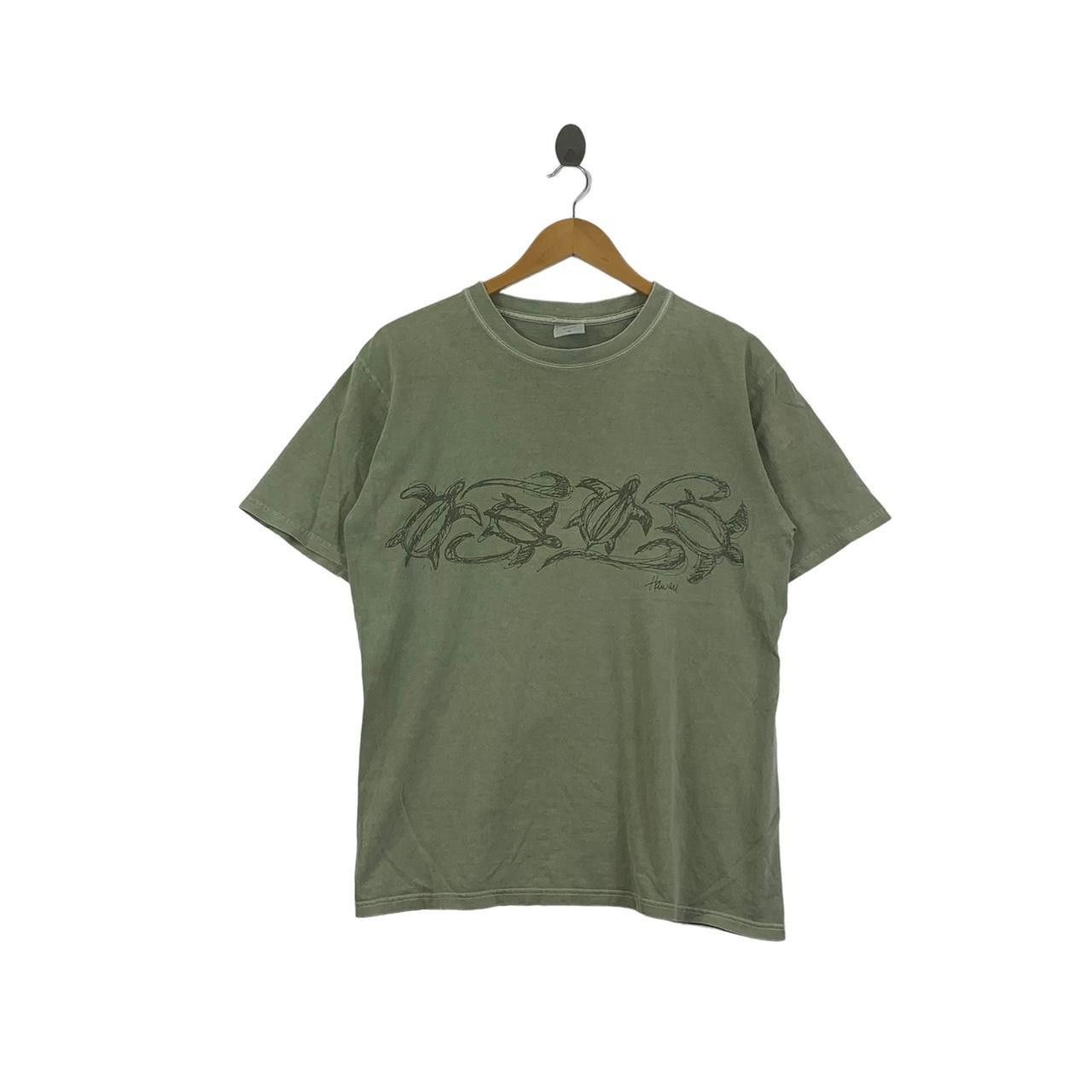 Vintage Vintage CRAZY SHIRTS HAWAII Turtle Hemp Dyed Tee Shirt Size US M / EU 48-50 / 2 - 1 Thumbnail