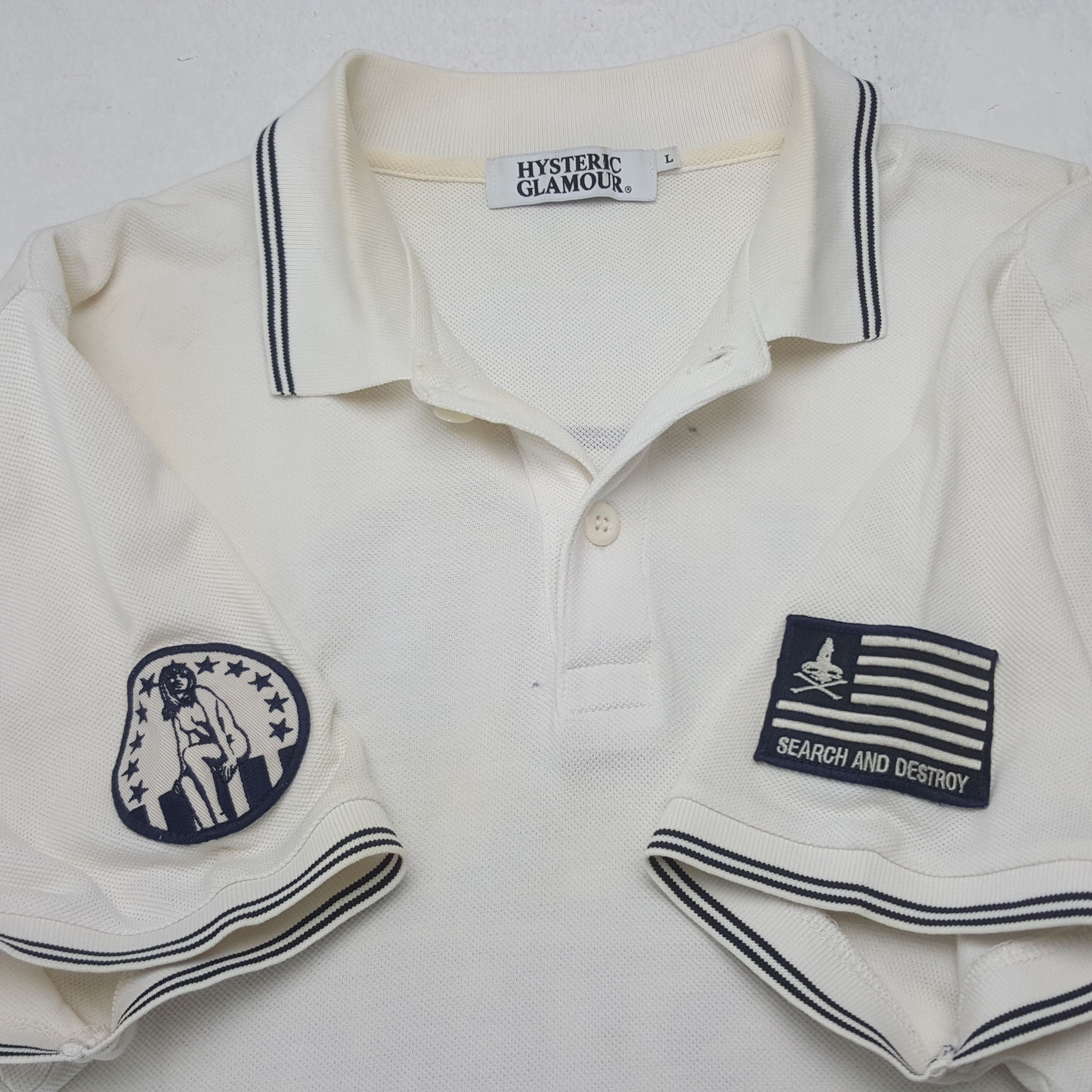Hysteric Glamour Vintage Hysteric Glamour Japanese Brand Polos C285N14 Size US M / EU 48-50 / 2 - 5 Thumbnail