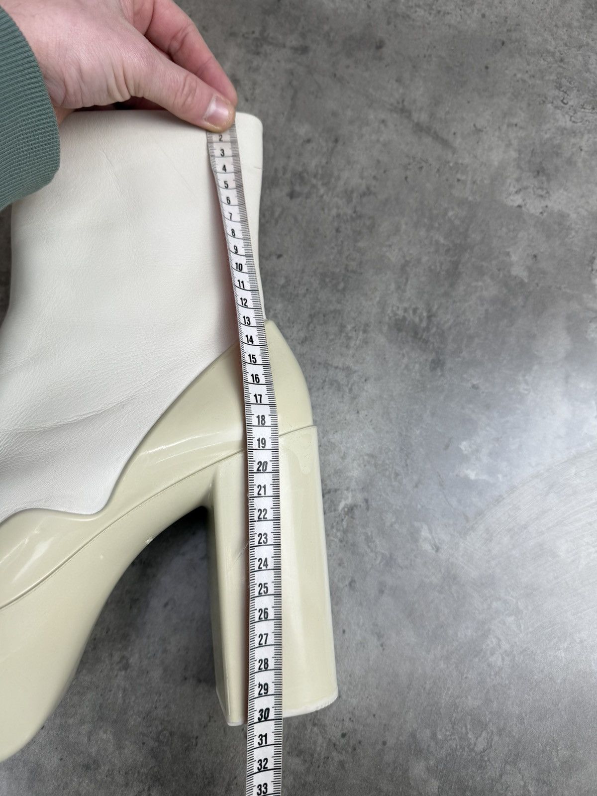 Peter Do at.kollektive x Peter Do Leather Platform Ankle Boots White Size US 10 / IT 40 - 17 Thumbnail
