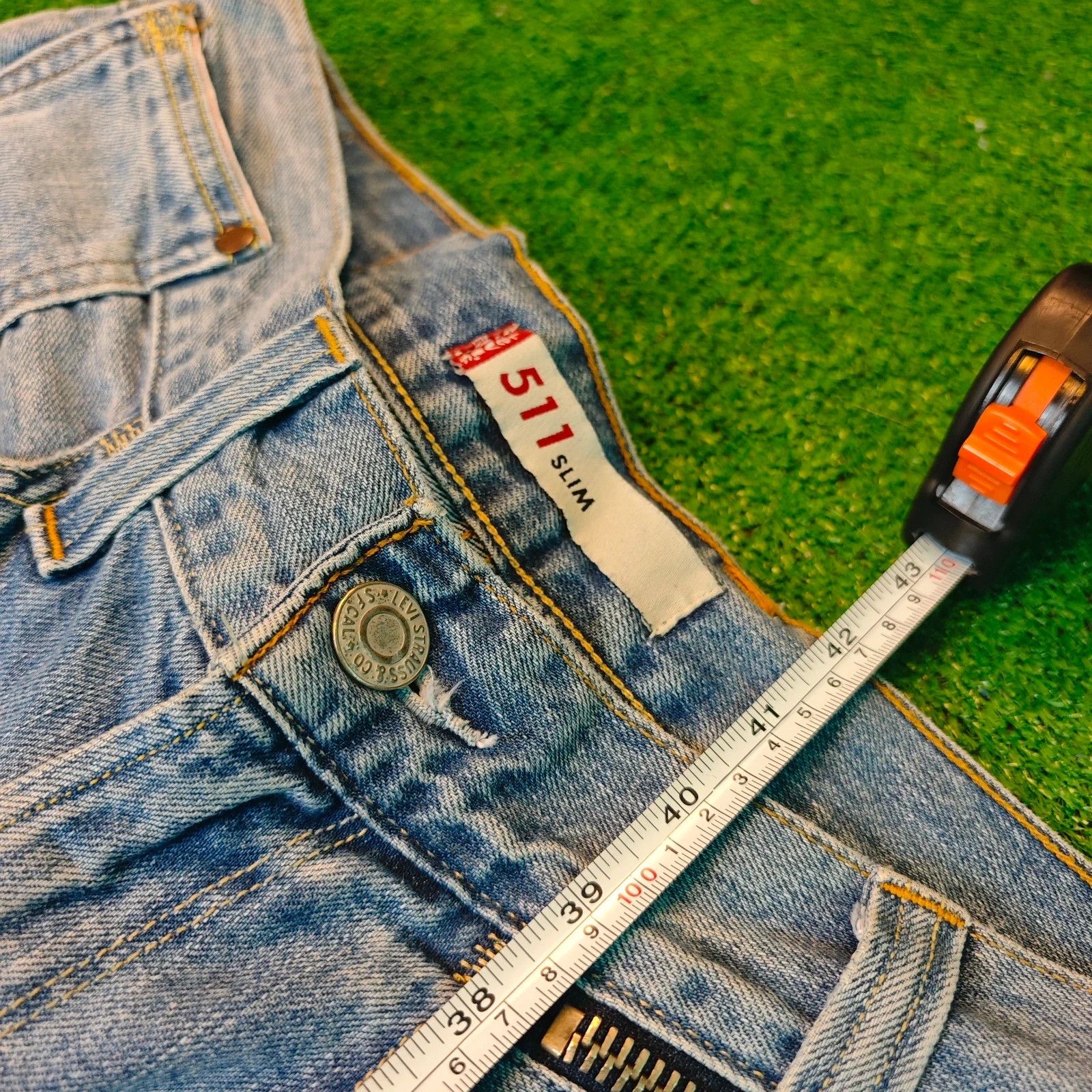 Levi's Levi's 511 Jeans Mens 33x32 blue Slim straight regular Size 33" - 17 Thumbnail