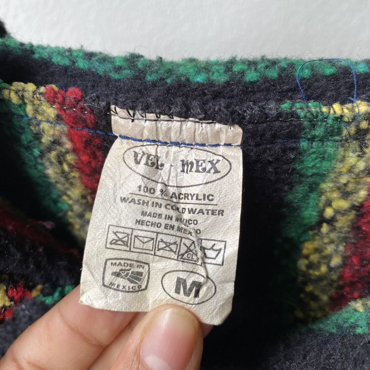 Vintage Black Rasta Striped Baja Hoodie with Drawstring Size US M / EU 48-50 / 2 - 4 Thumbnail