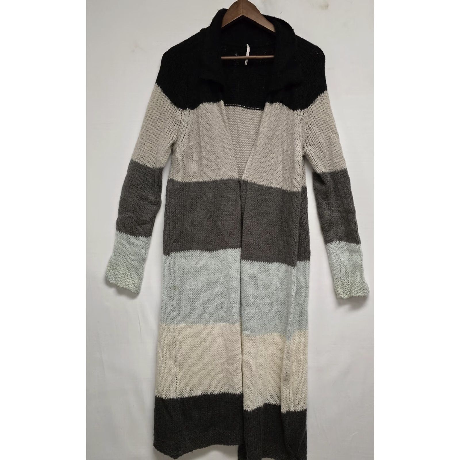 Free People Free People Over The Rainbow Cardigan Duster Sweater Women Size Small Blue Italy Multicolor Rainbow Cardigan Womens Colorful 90s? Size S / US 4 / IT 40 - 3 Thumbnail