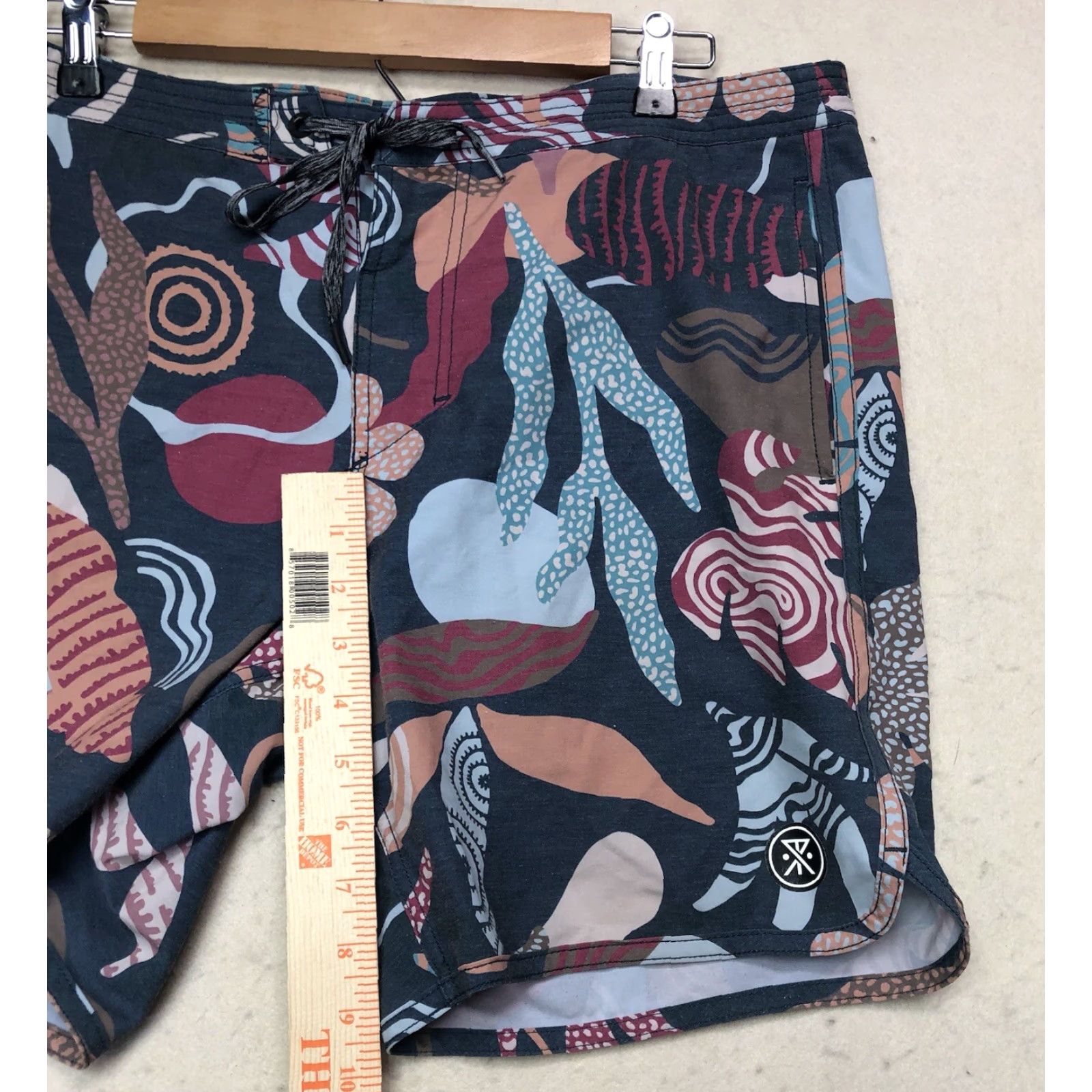 Roark Roark Trunks Mens Shorts Size 31 Multicolor Polyester Cotton 42% 33% Recycled 17% 31" Regular • Pre-owned Good Size US 31 - 5 Thumbnail