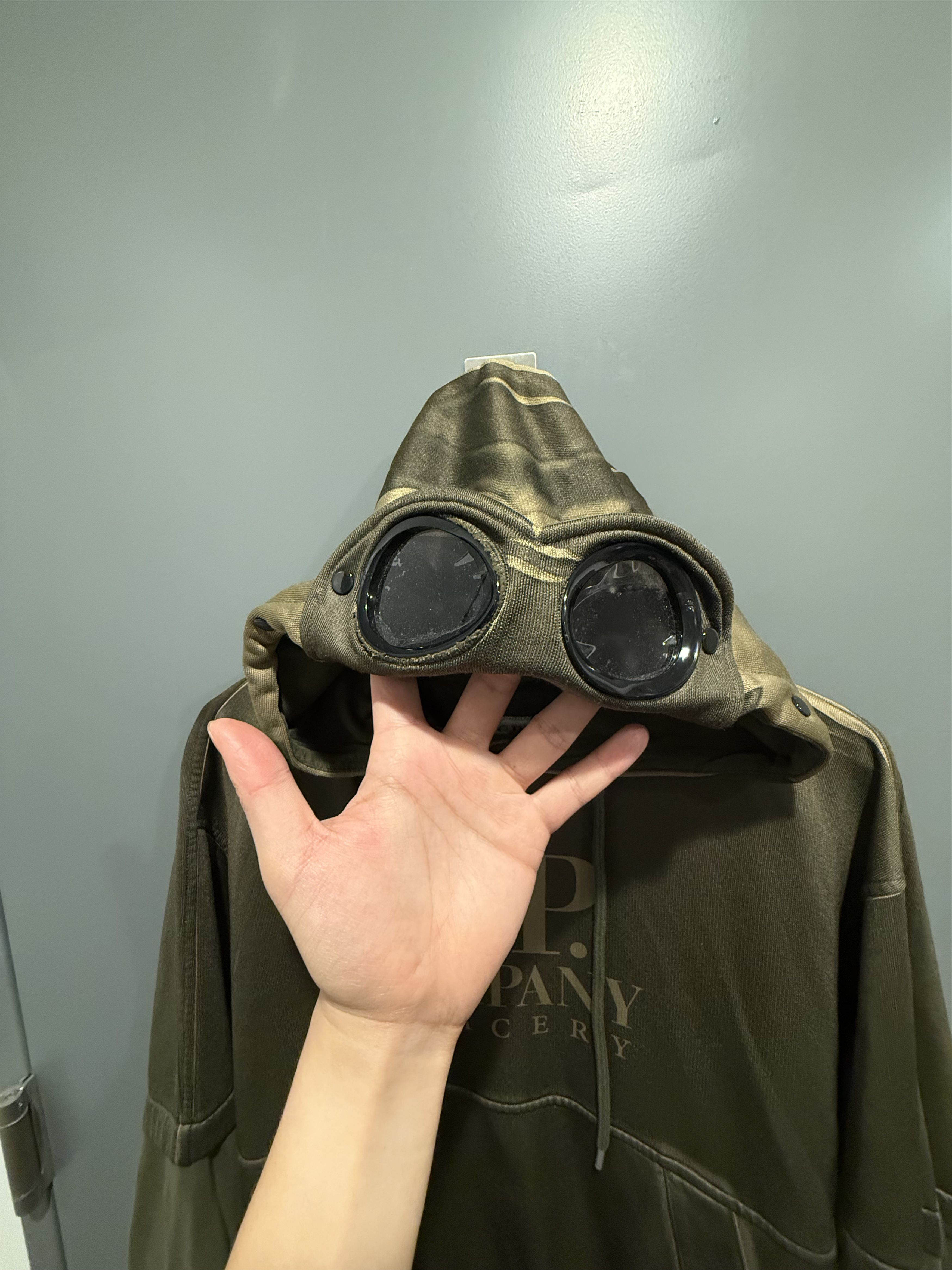 C.P. Company Cotton/Poly Fleece Tracery Logo Goggle Hoodie Size US M / EU 48-50 / 2 - 8 Thumbnail