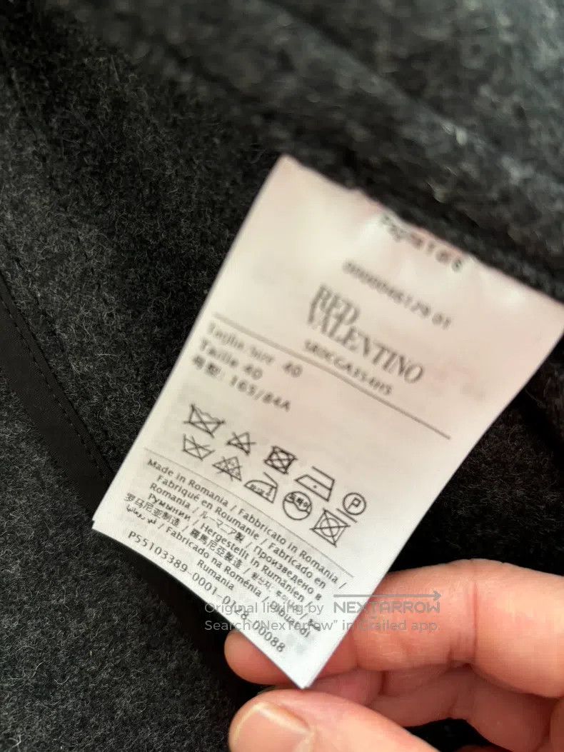 Valentino Valentino Gray woolen cape coat Size S / US 4 / IT 40 - 4 Thumbnail