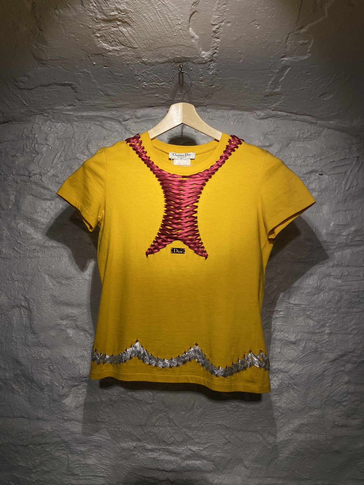 Dior Dior early 2000s John Galliano era corset tshirt Size S / US 4 / IT 40 - 1 Thumbnail