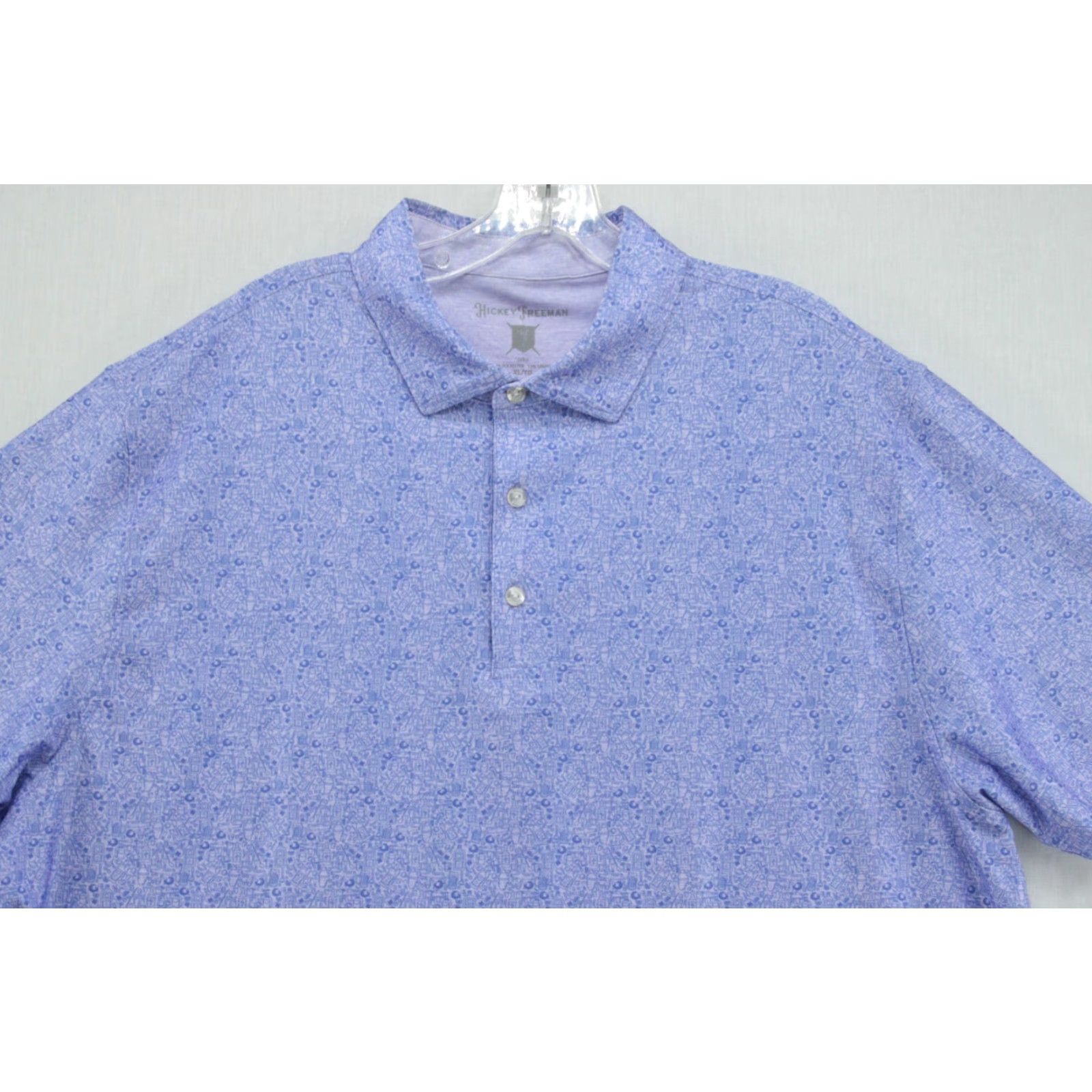 Vintage Hickey Freeman Polo Shirt Men's XL Purple Golf Office Casual Activewear Preppy Shirt Polo Mens Purple Golf Office Casual Preppy Size US XL / EU 56 / 4 - 2 Thumbnail
