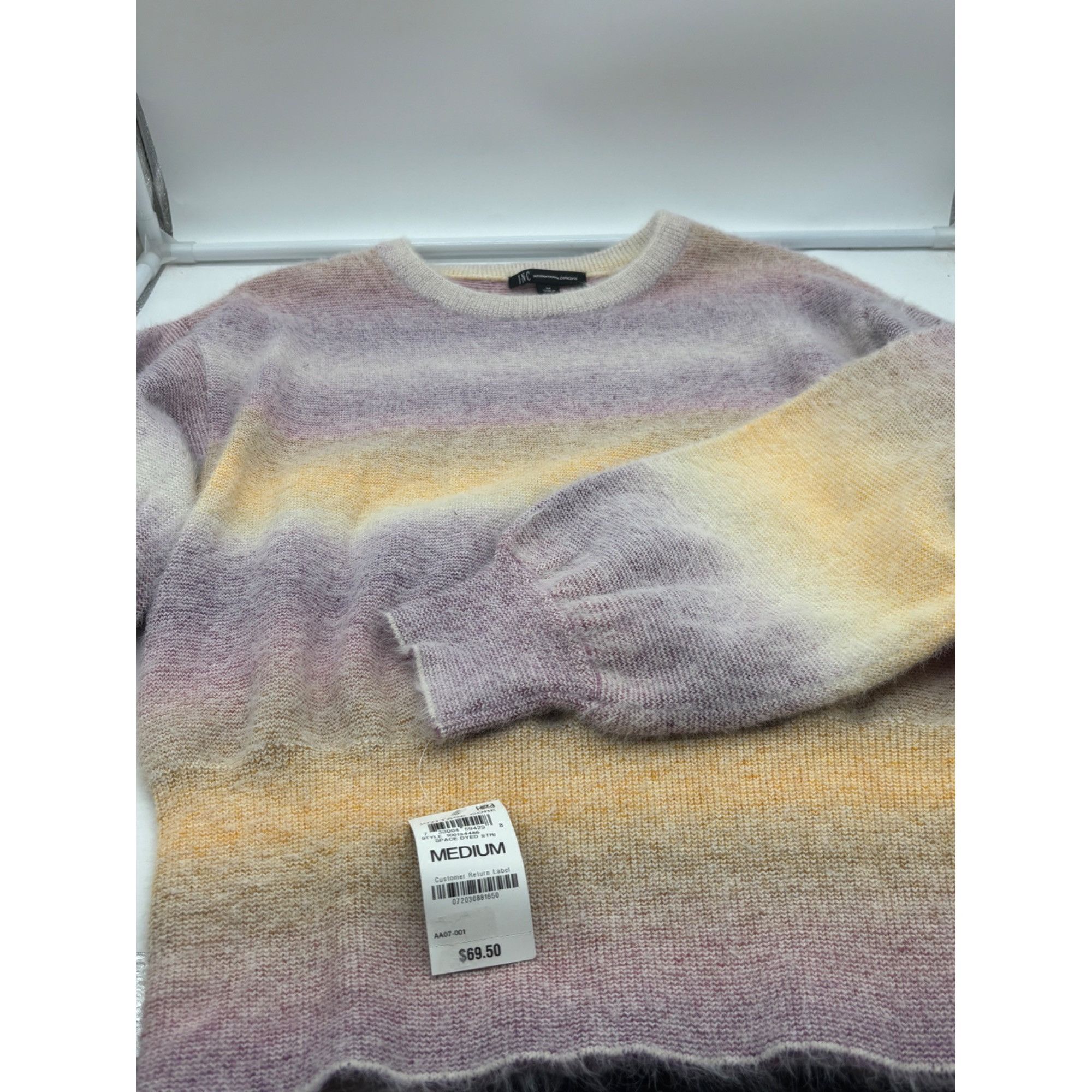 Other INC International Concepts Women’s Space Dyed Striped Crew N Size M / US 6-8 / IT 42-44 - 13 Thumbnail