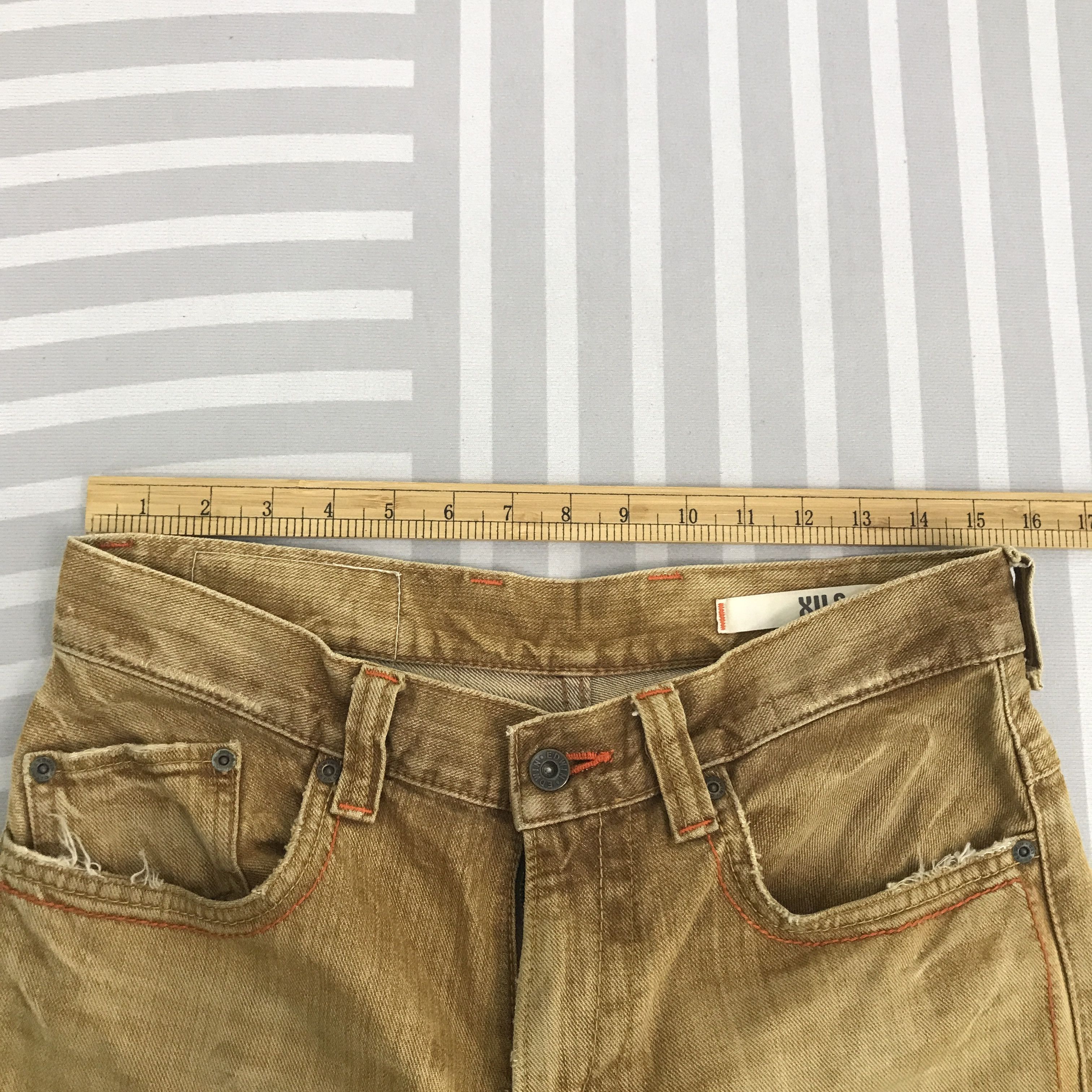Edwin × Japanese Brand × Vintage Vintage Flare Edwin XV-S Japan Bootcut brown Denim pants Size US 30 / EU 46 - 7 Thumbnail