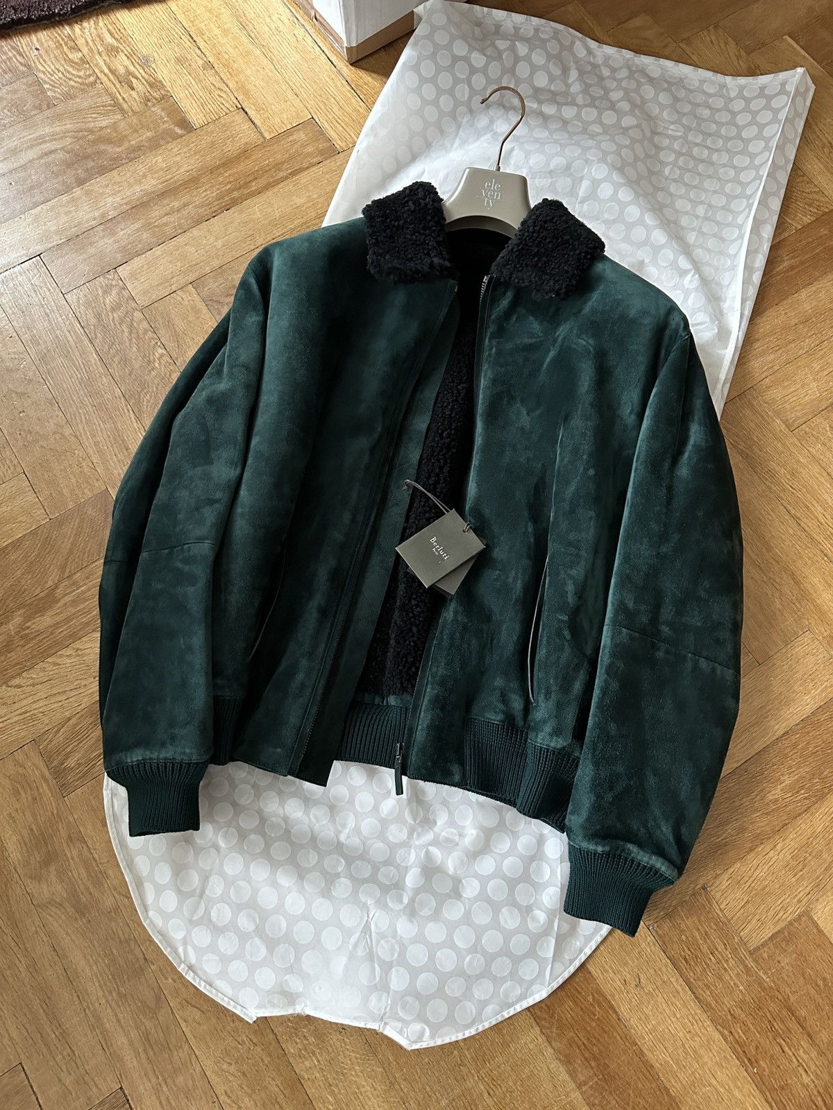 Pre-owned Berluti X Haider Ackermann Fw18 English Green Shearling