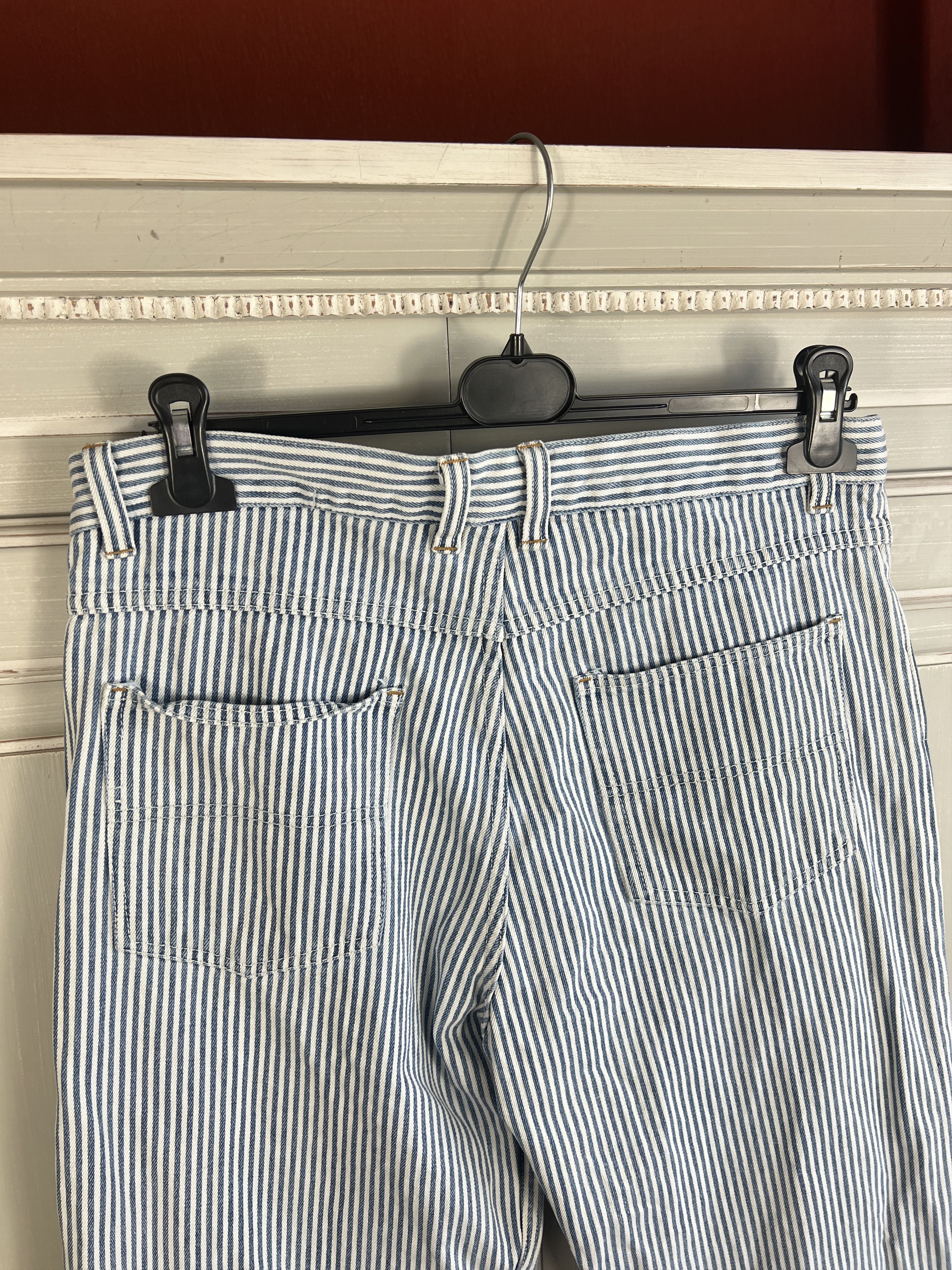 Vintage VINTAGE AVANTGARDE CRAZY STRIPED JEANS DENIM 90S Size US 32 / EU 48 - 7 Thumbnail