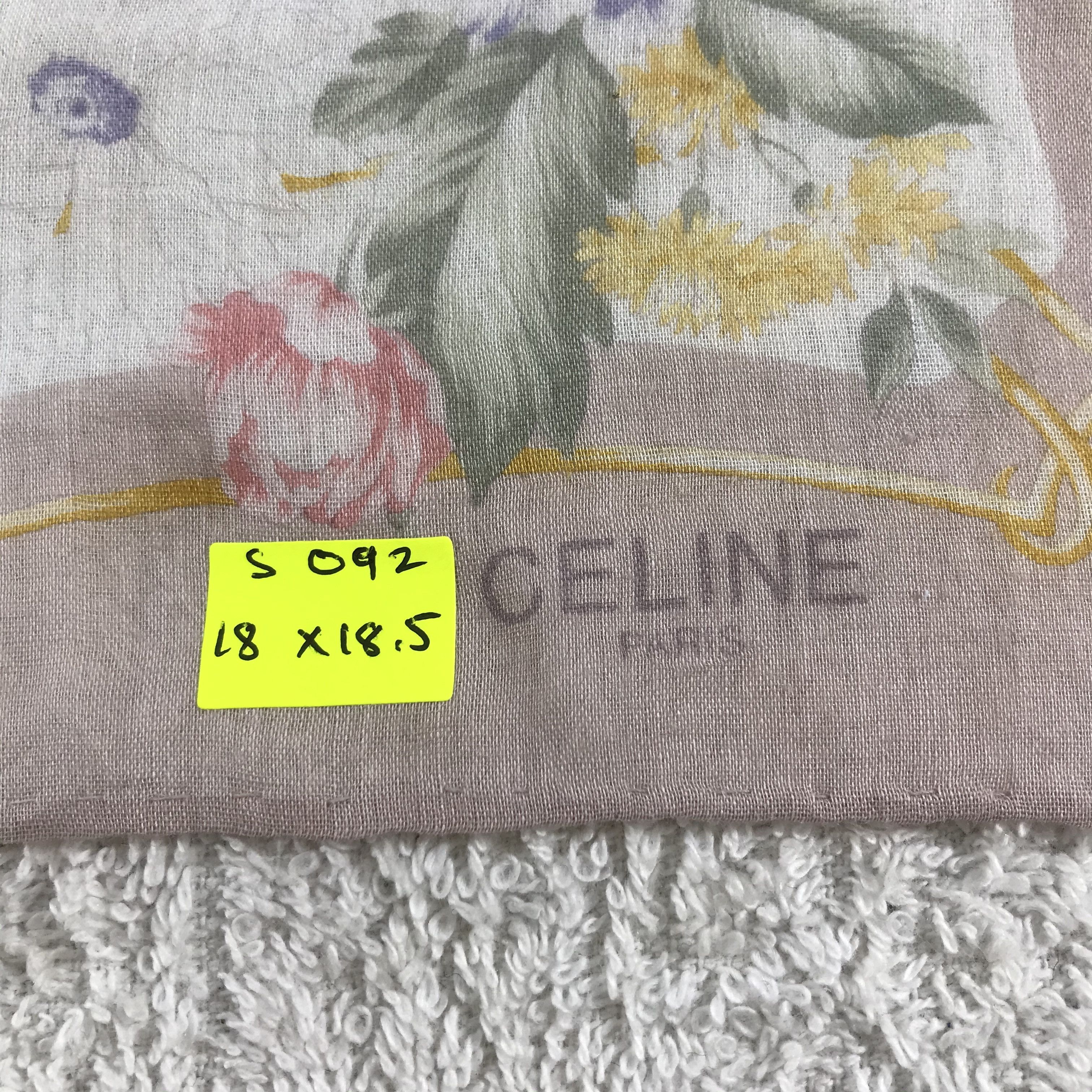 Celine × Vintage Celine Bandana / Handkerchief / Neckerchief - S092 Size ONE SIZE - 6 Thumbnail