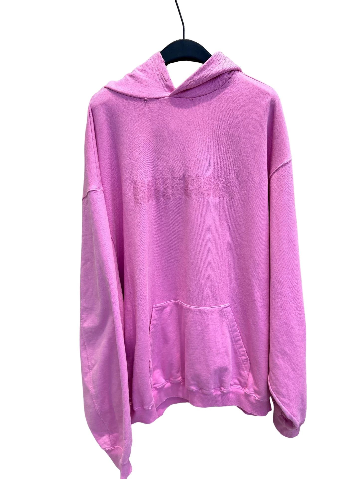 Balenciaga Balenciaga Embossed Logo Hoodie Pink Size XS Size US XS / EU 42 / 0 - 1 Thumbnail