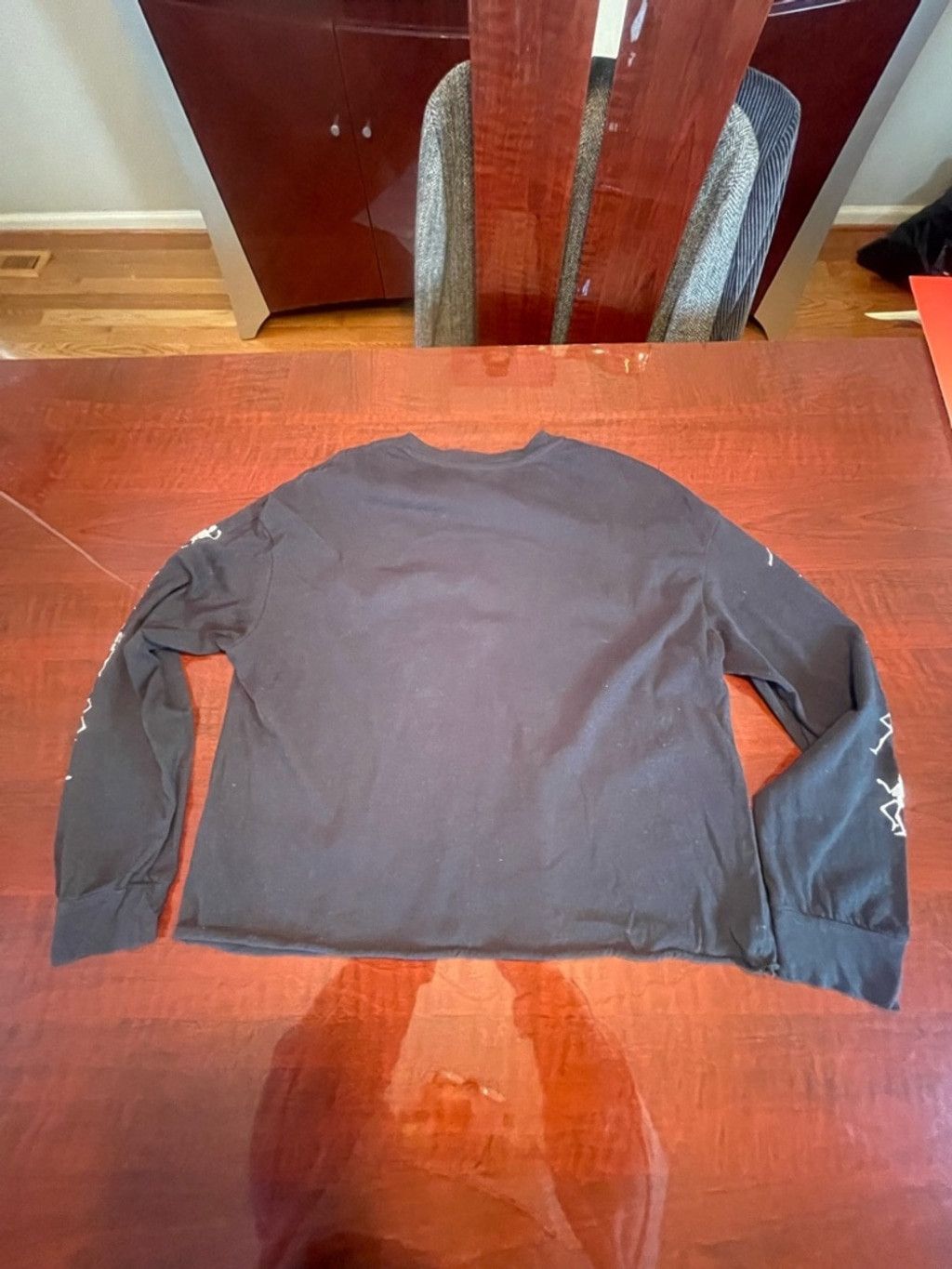 Other Miken Flow Skeleton Moon Star Black Cropped Graphic Tee XL Size XL / US 12-14 / IT 48-50 - 9 Thumbnail