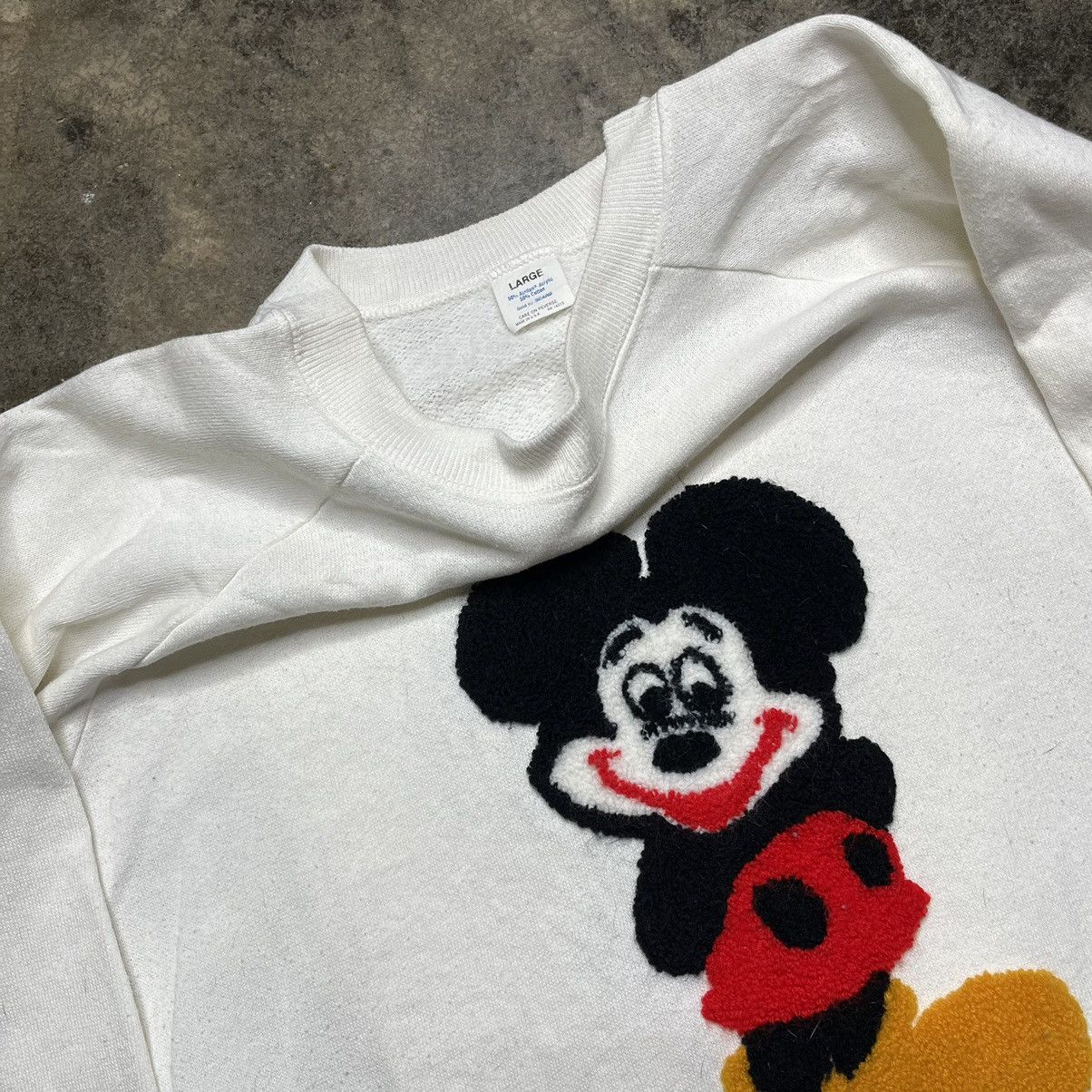 Vintage vintage 70s 80s mickey mouse creepy sweatshirt Size US L / EU 52-54 / 3 - 5 Thumbnail