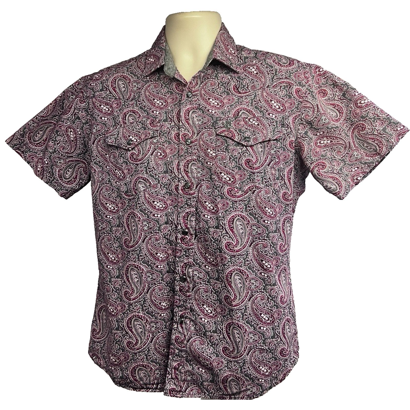 Vintage Rodeo Vintage Western Paisley Pearl Snap Shirt Mens Medium Size US M / EU 48-50 / 2 - 1 Thumbnail